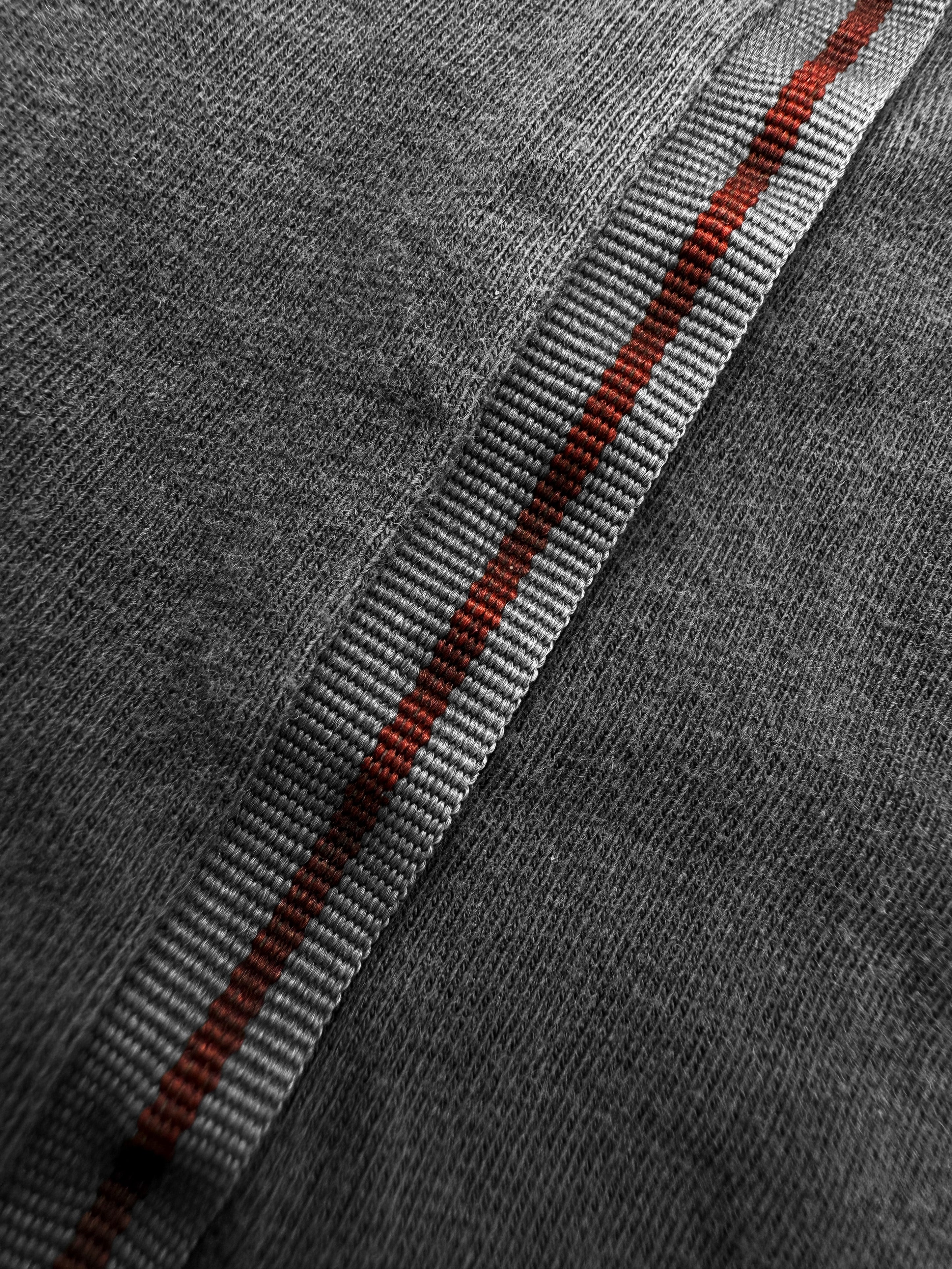 90s Miu Miu Red Stripe Slate Grey Sleeveless Tank-top