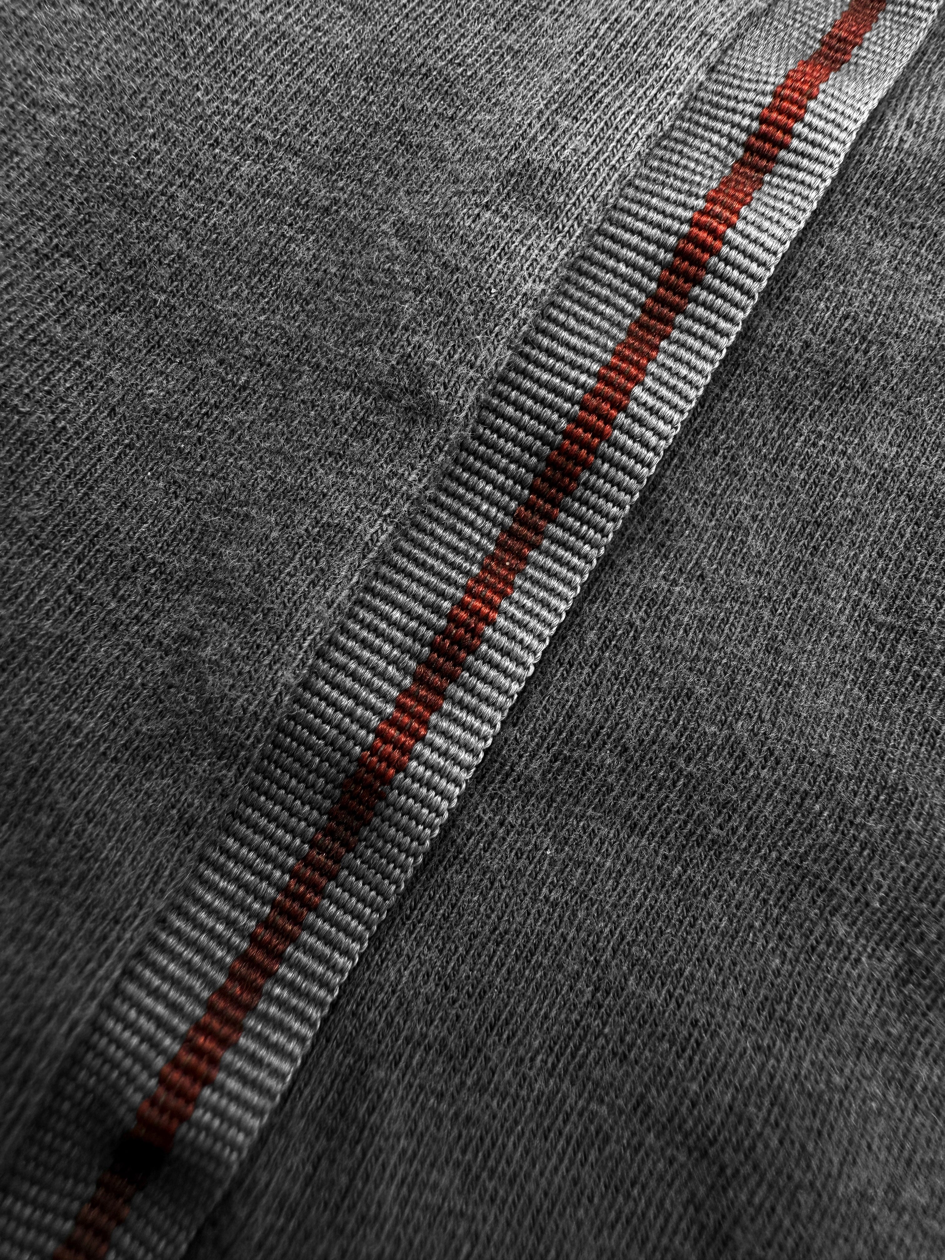 90s Miu Miu Red Stripe Slate Grey Sleeveless Tank-top