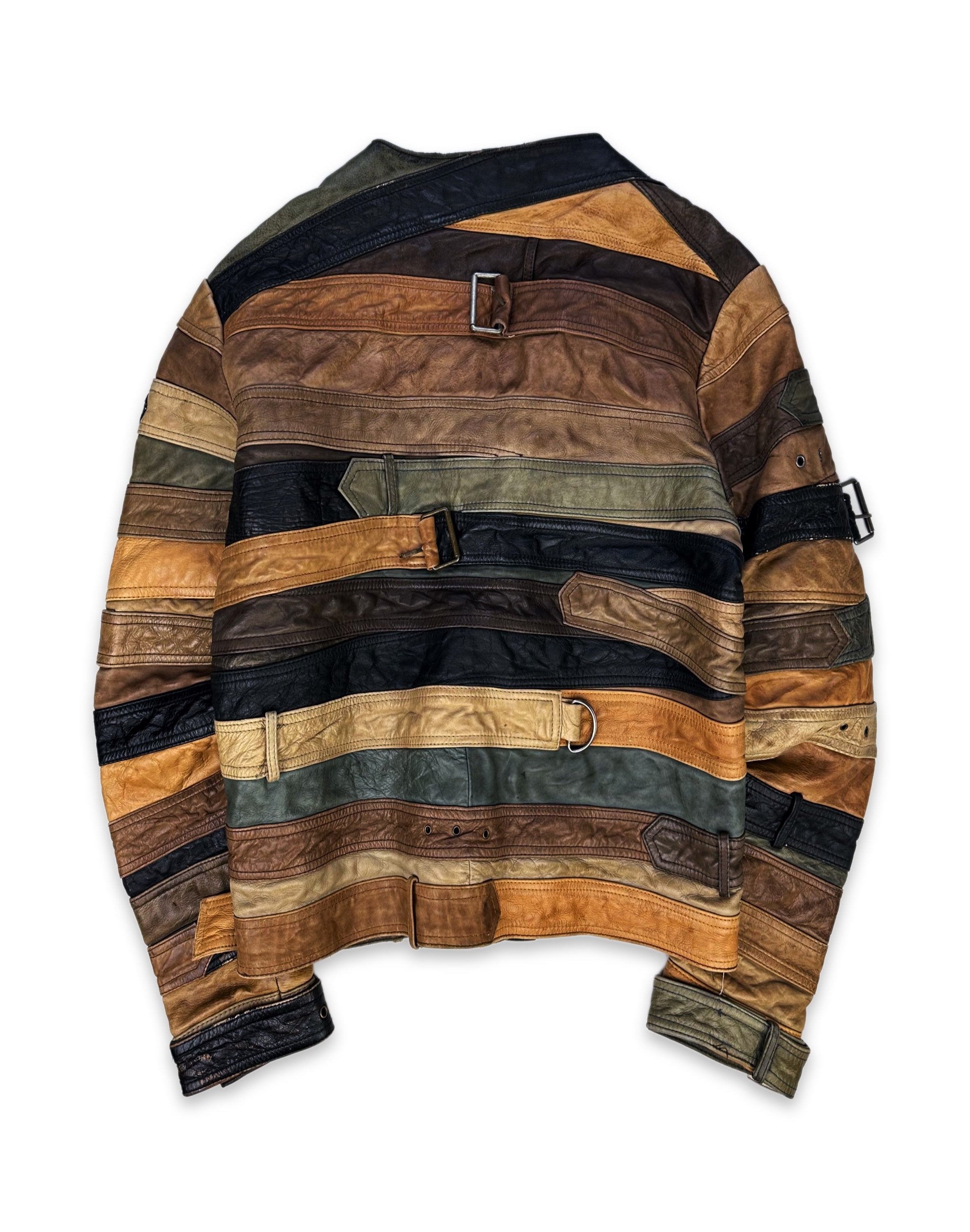 AW12 Maison Margiela x H&amp;M ‘Belt’ Reworked Leather Jacket