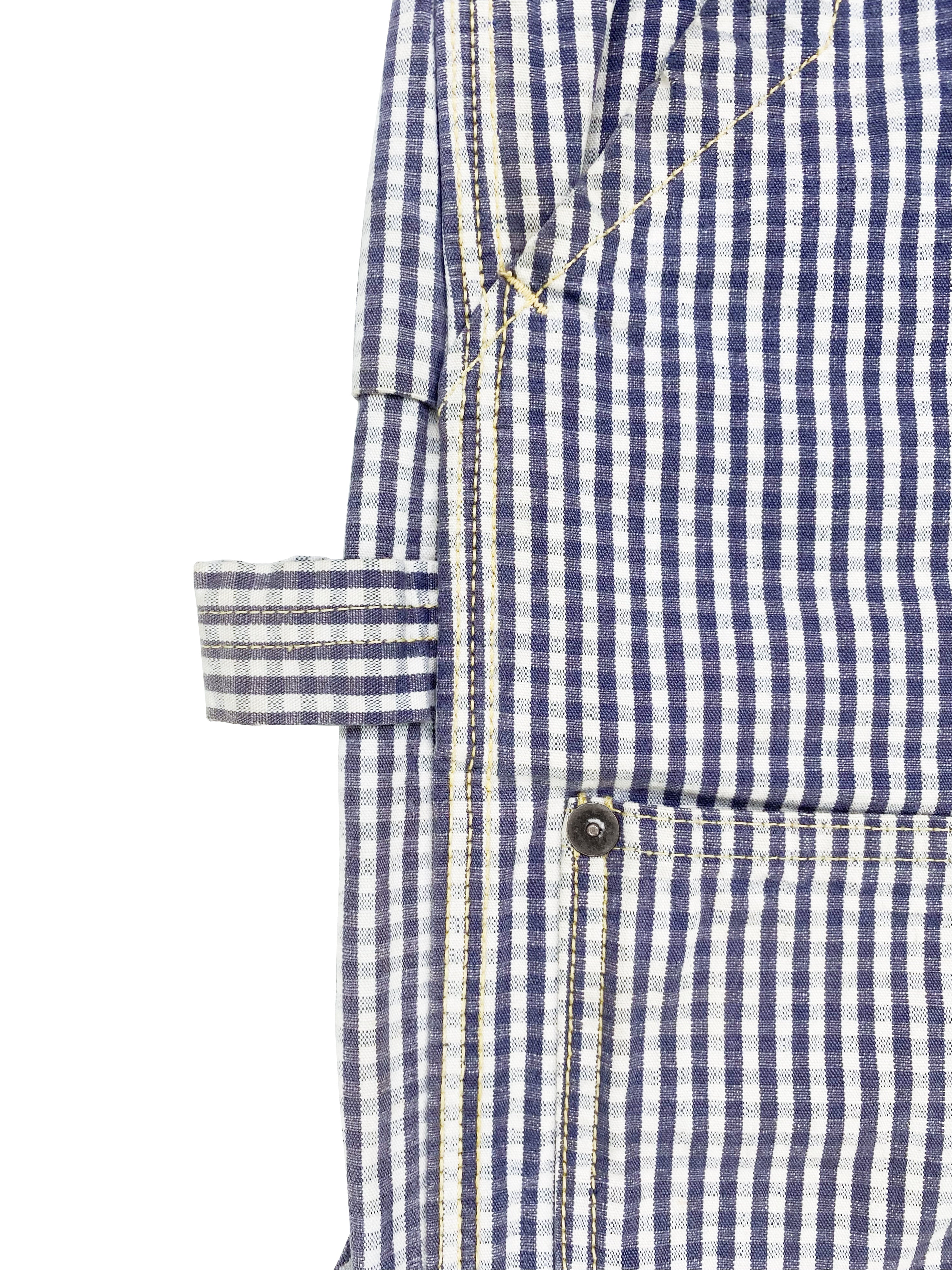 Kapital Carpenter Double Knee Checkered Back Buckle Pants