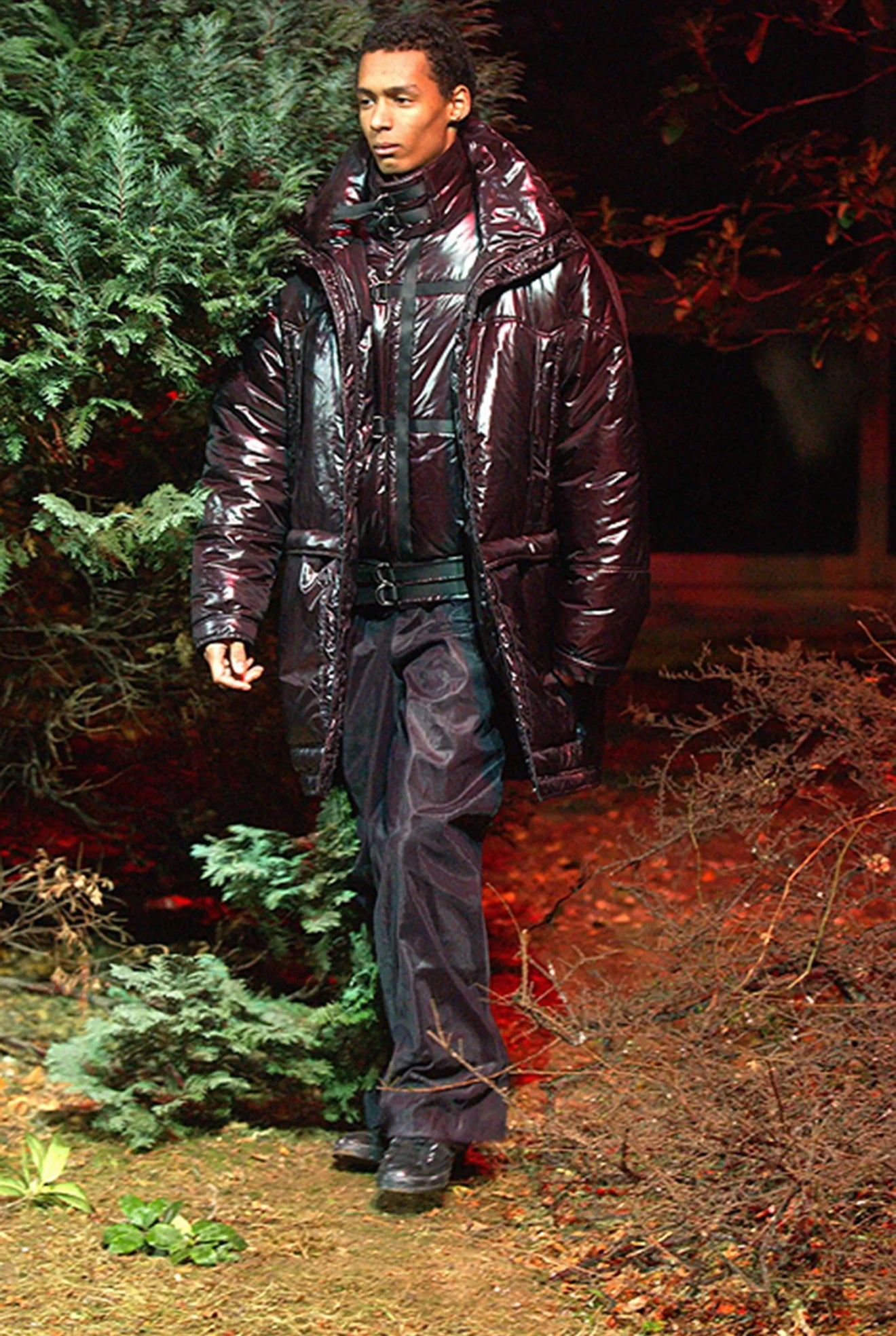 AW02 Raf Simons ‘Virginia Creeper’ Multi-Strap Wool Bondage Jacket