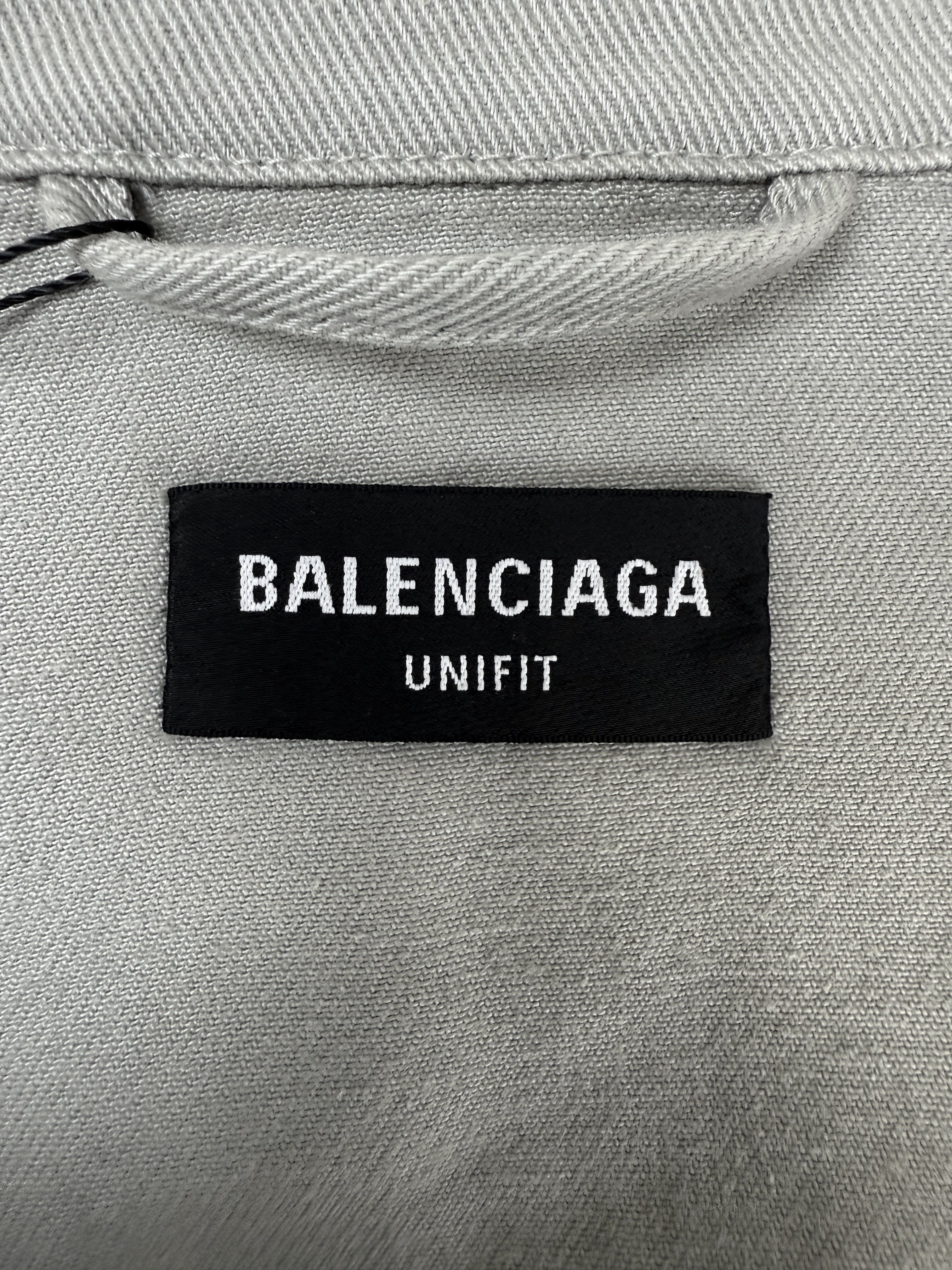 AW22 Balenciaga Unifit Tan Oversized Denim Jacket