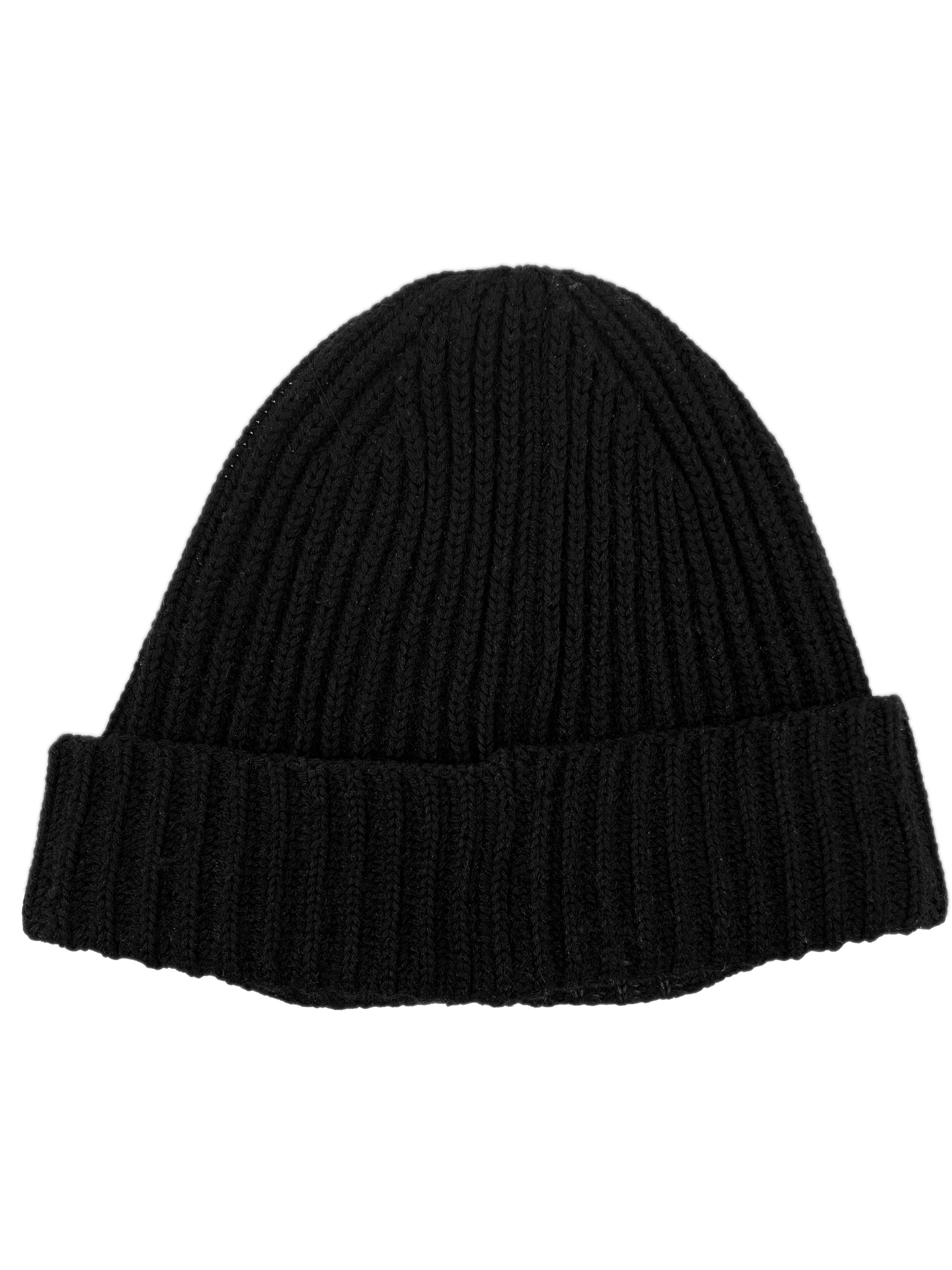 C.P. Company Black Merino Wool Goggle Beanie