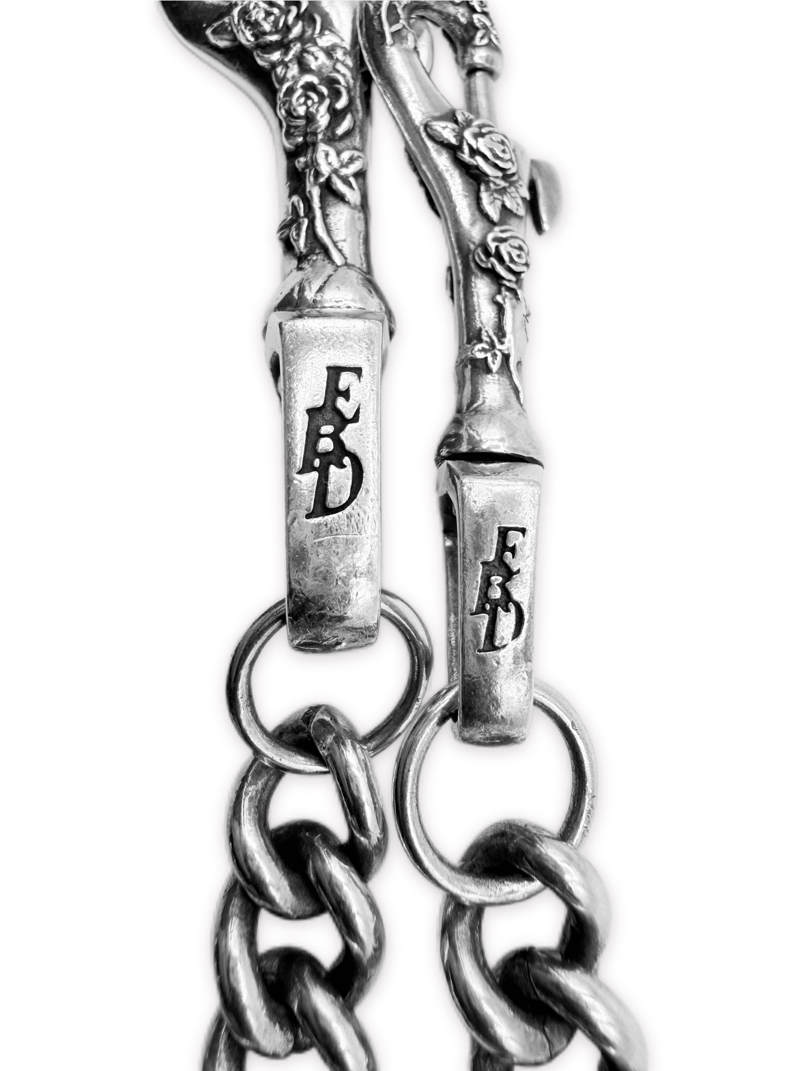 Enfants Riches Deprimes Rose 25 in Cuban Link .925 Silver Clasp Wallet Chain