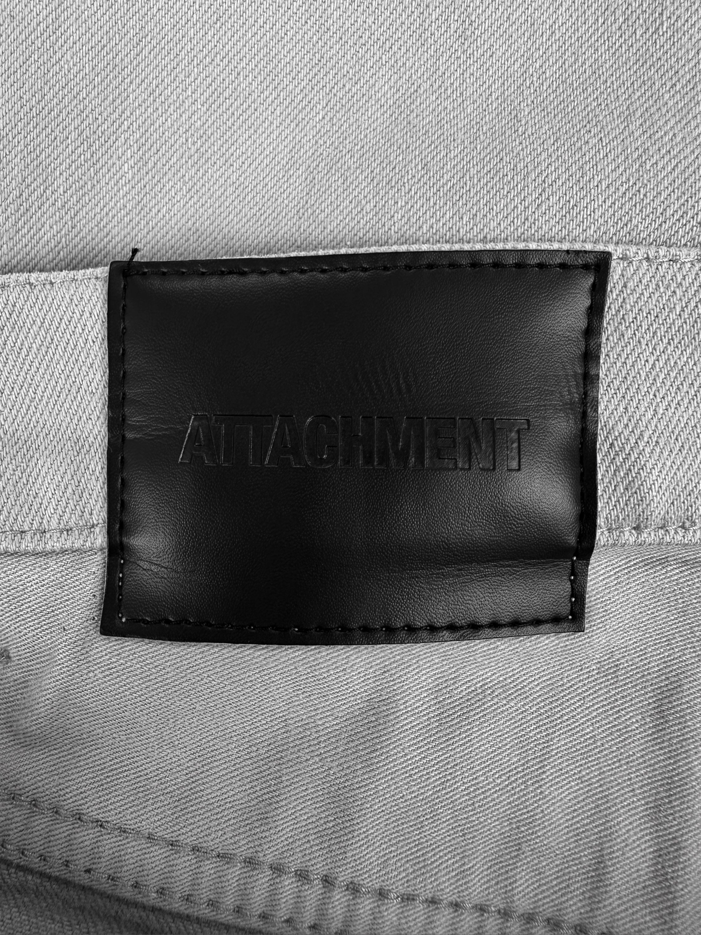 00s Attatchement Grey ‘5 Pocket’ Slim Cut Stacked Denim