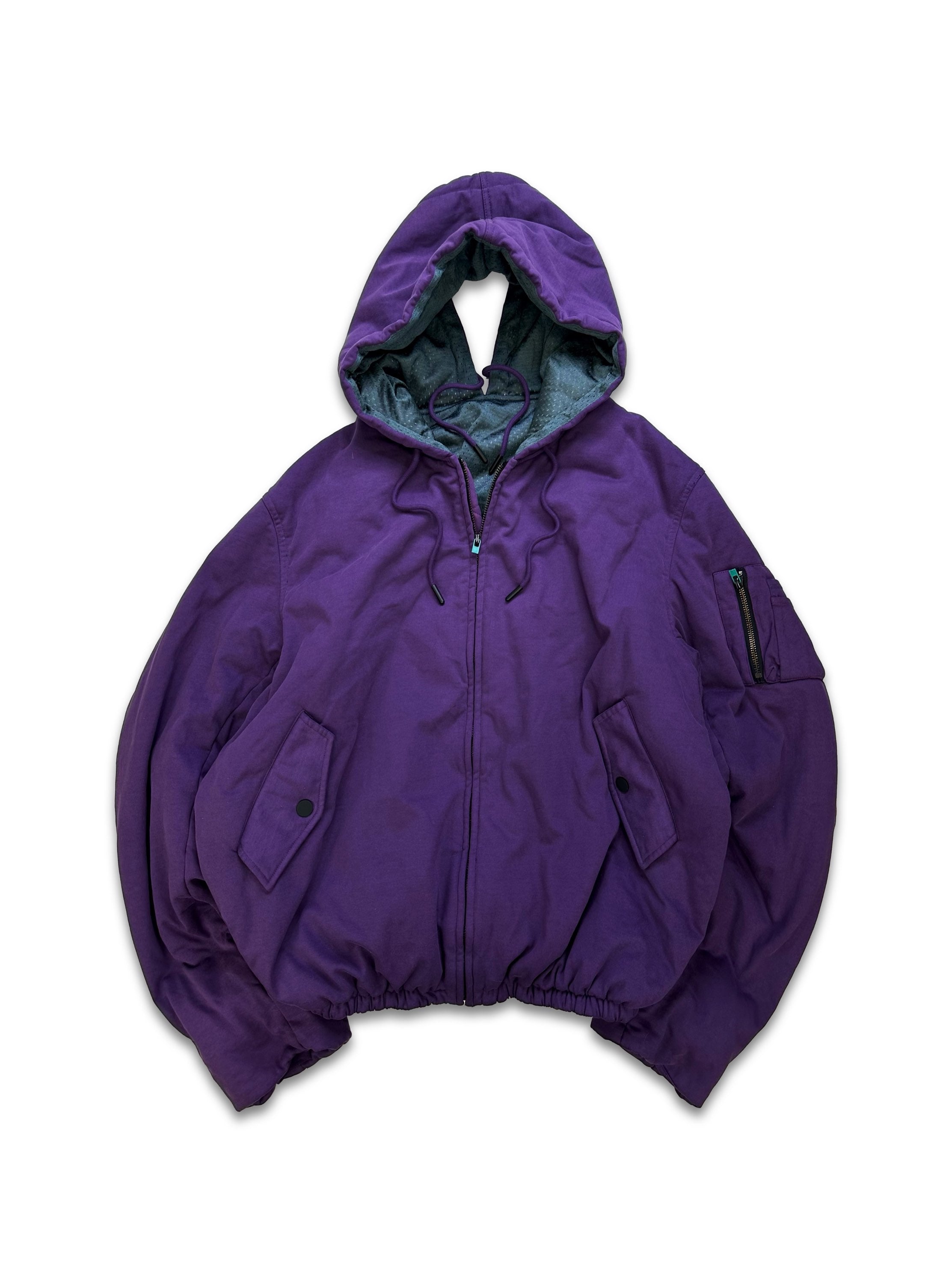 Hoodbyair 1/1 UNRELEASED SAMPLE ‘Reversible’ Plum Bomber Jacket