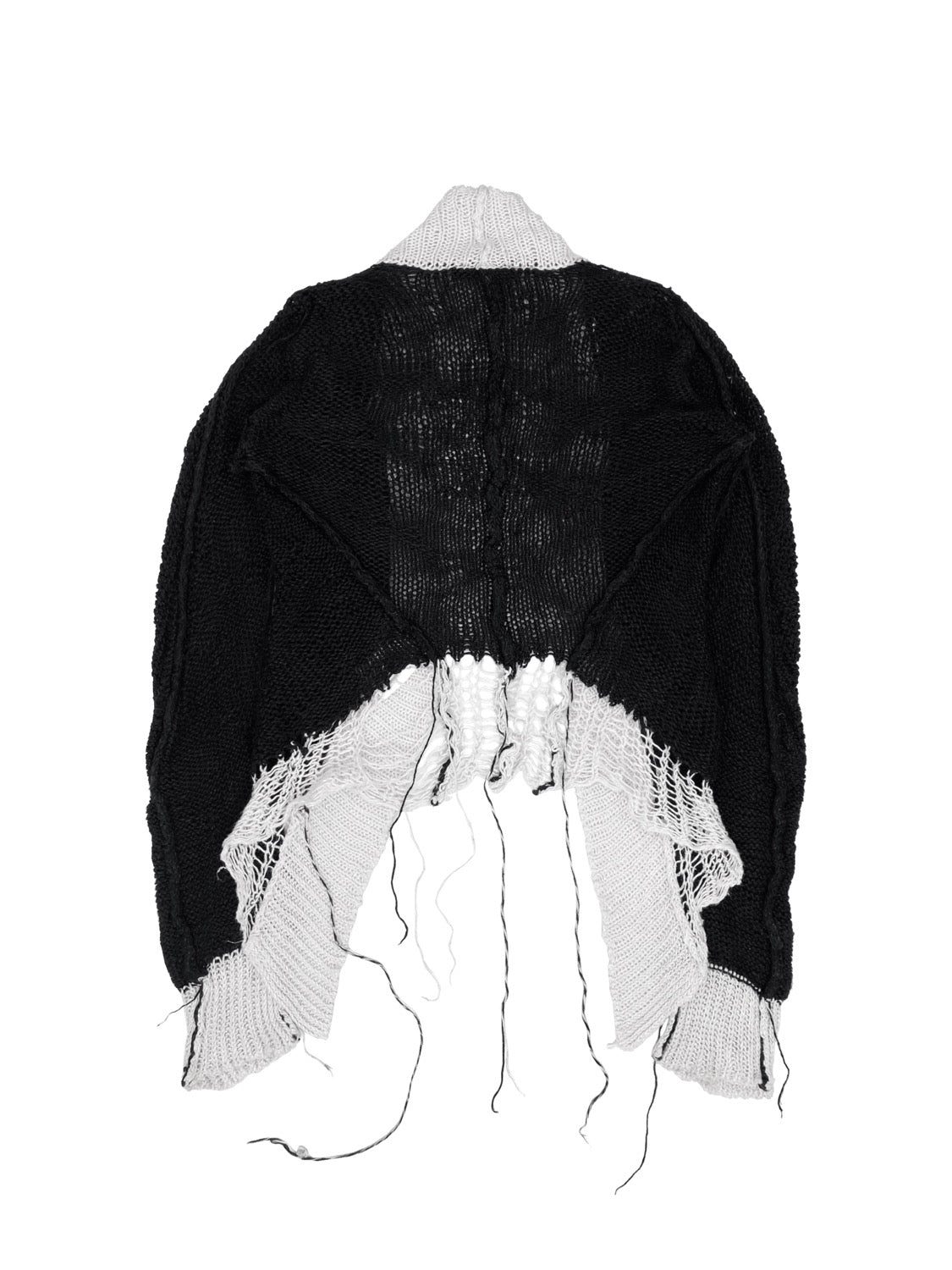 Ann Demeulemeester Loose Knit Two Tone Kimono