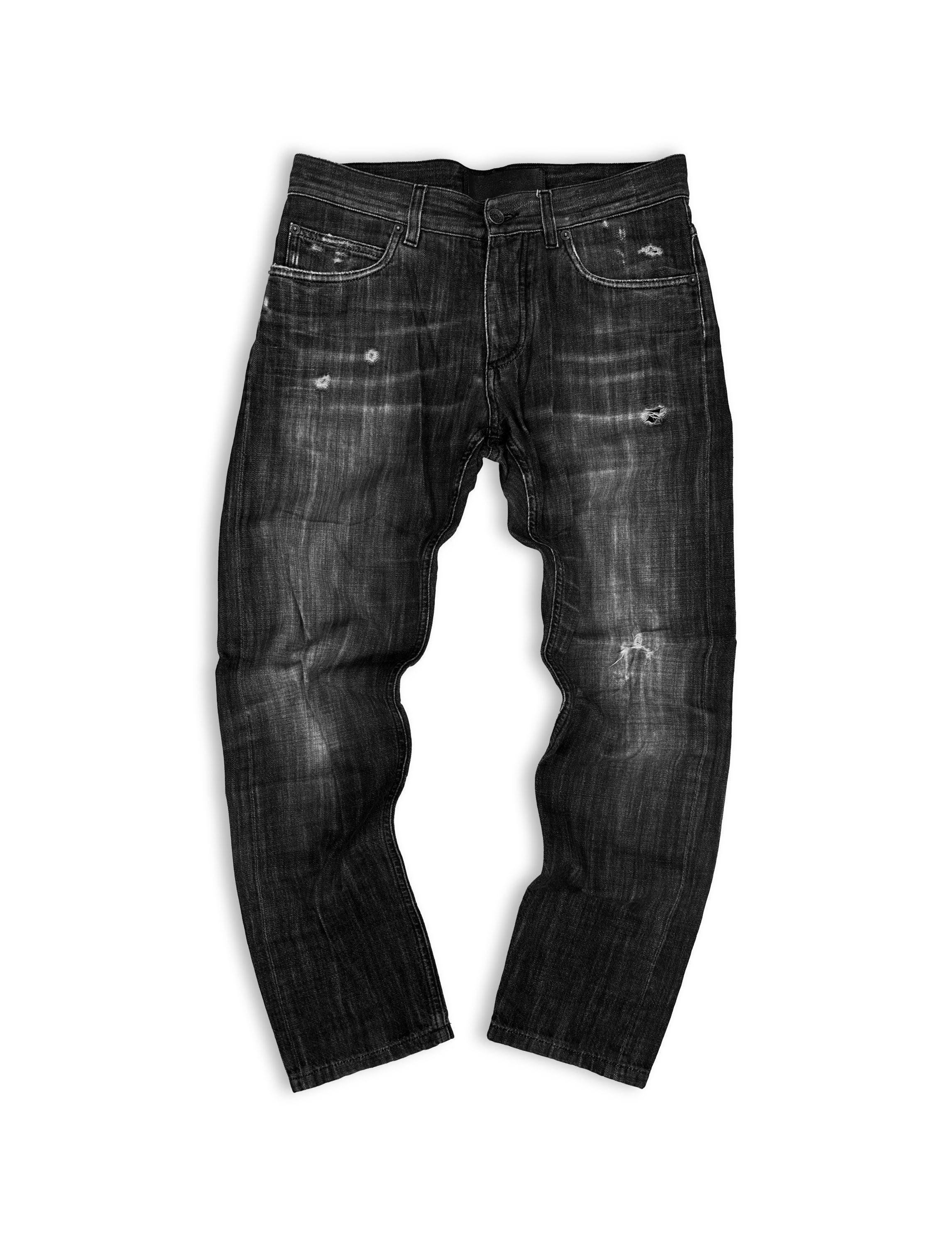 00s Dolce & Gabbana Distressed Black Wash Denim