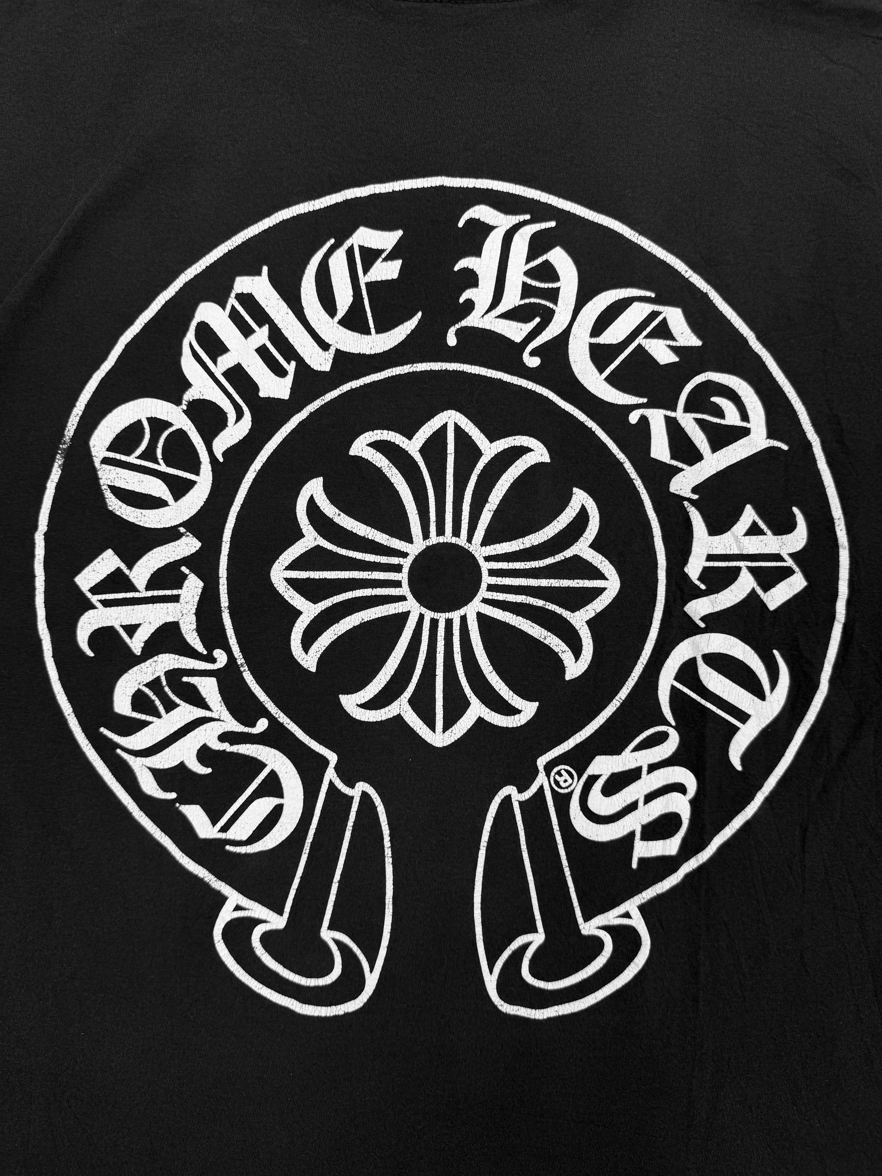 Chrome Hearts New York Exclusive Horse Shoe Logo Faded T-Shirt