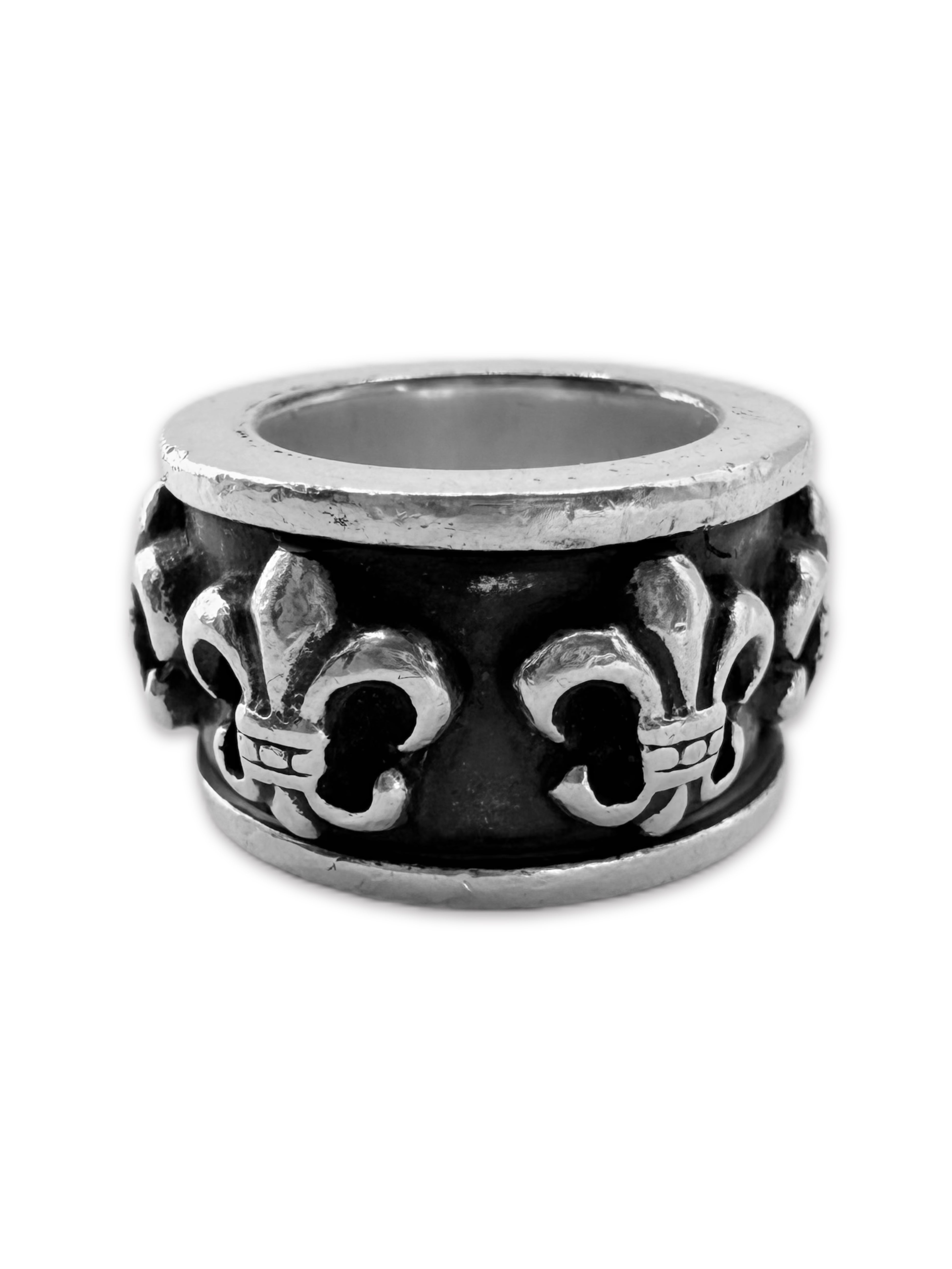 Chrome Hearts Fleur de Lis .925 Silver Spinner Ring