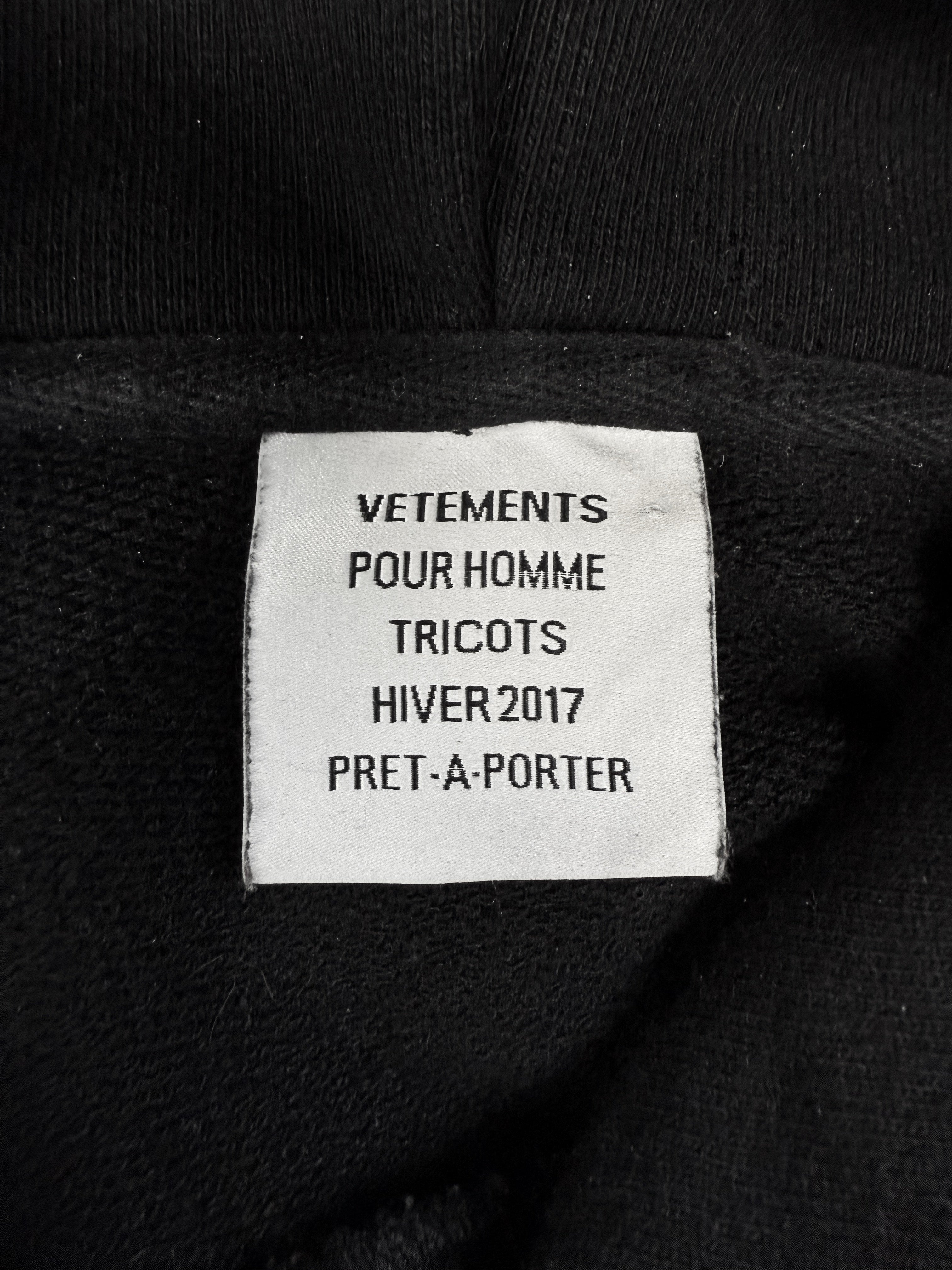 AW17 Vetements Homme ‘Total Fucking Darkness’ Pentagram Hoodie