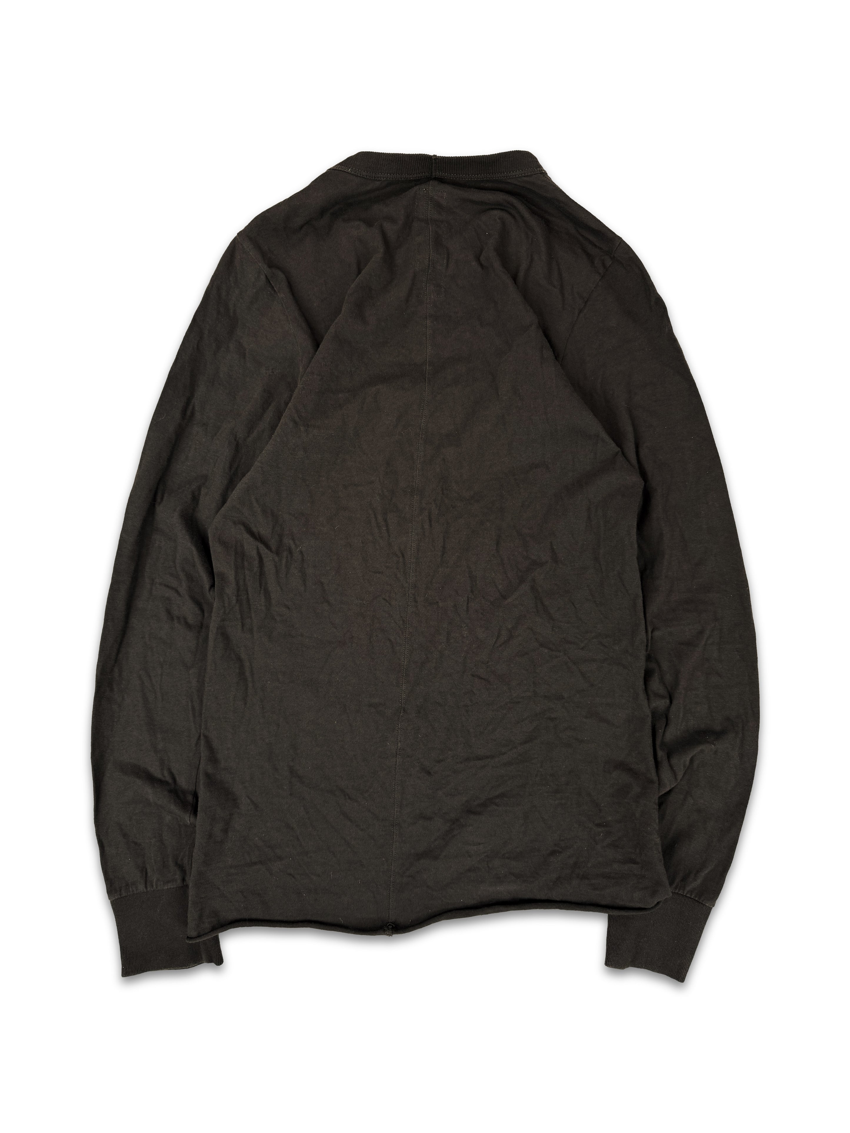 SS18 Rick Owens ‘Dirt’ Skin Fitting Long Sleeve Shirt