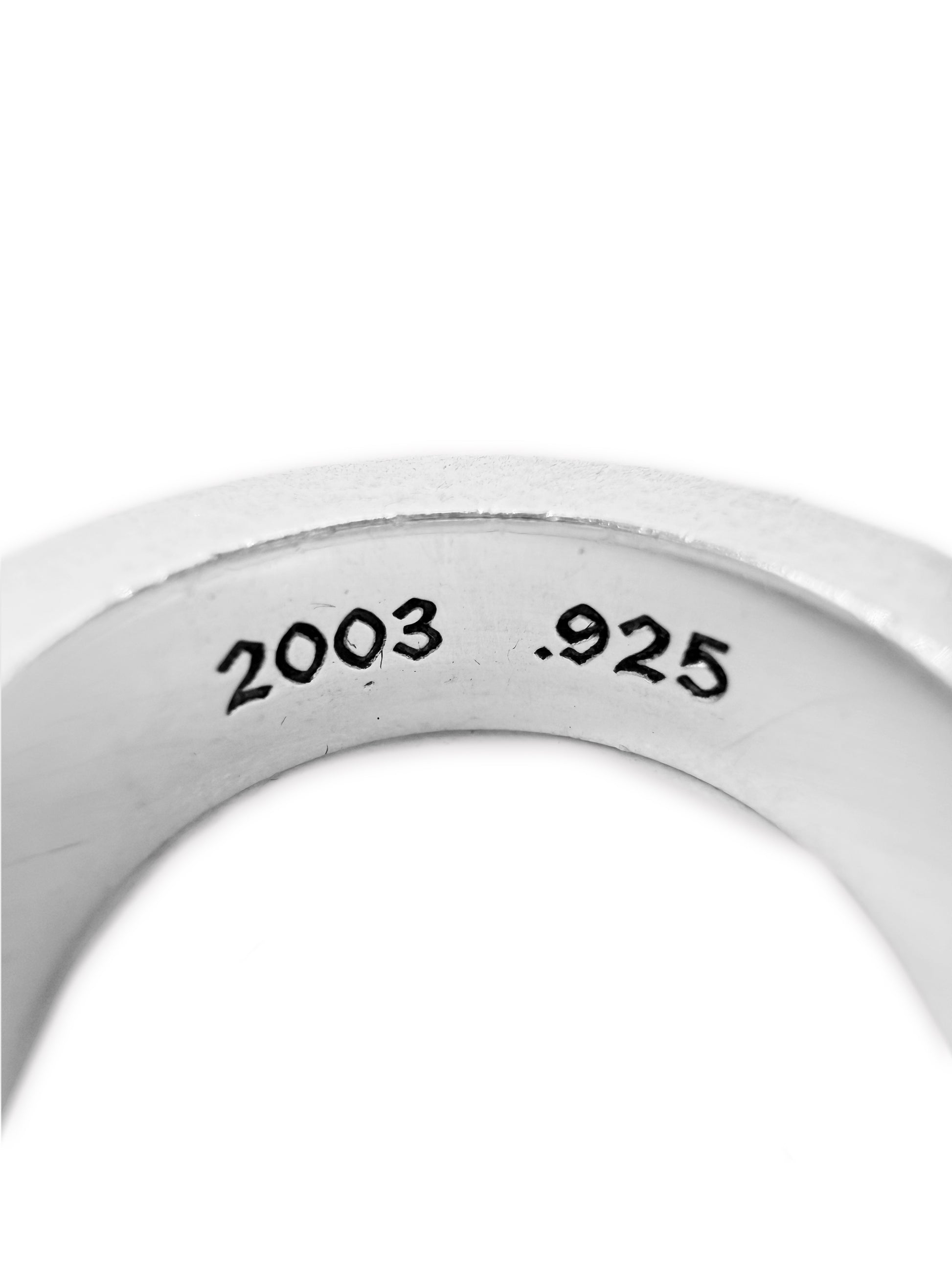 Chrome Hearts Forever Cross .925 Silver Etched Ring