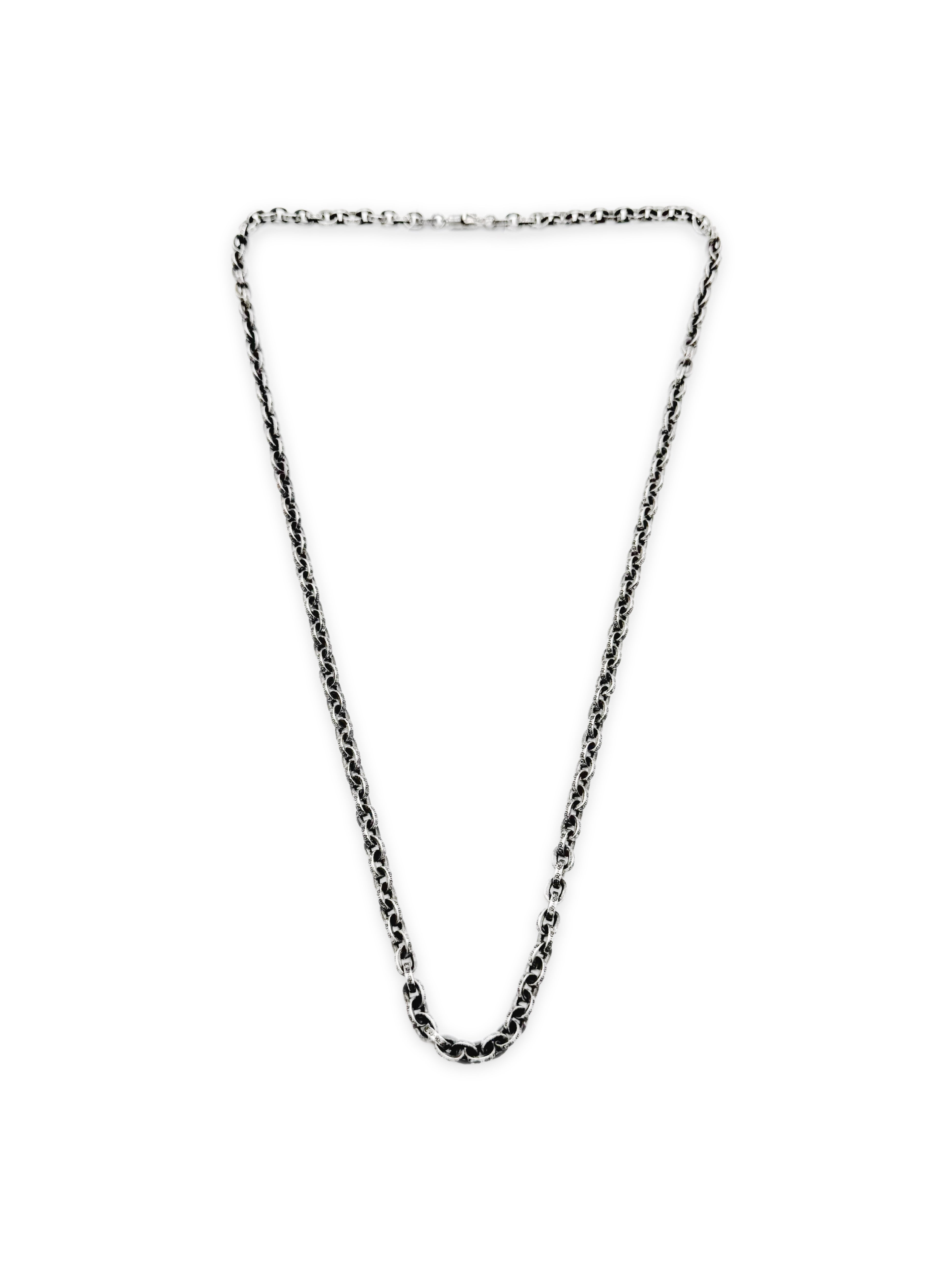 Chrome Hearts 24 in Paper Chain .925 Silver Necklace