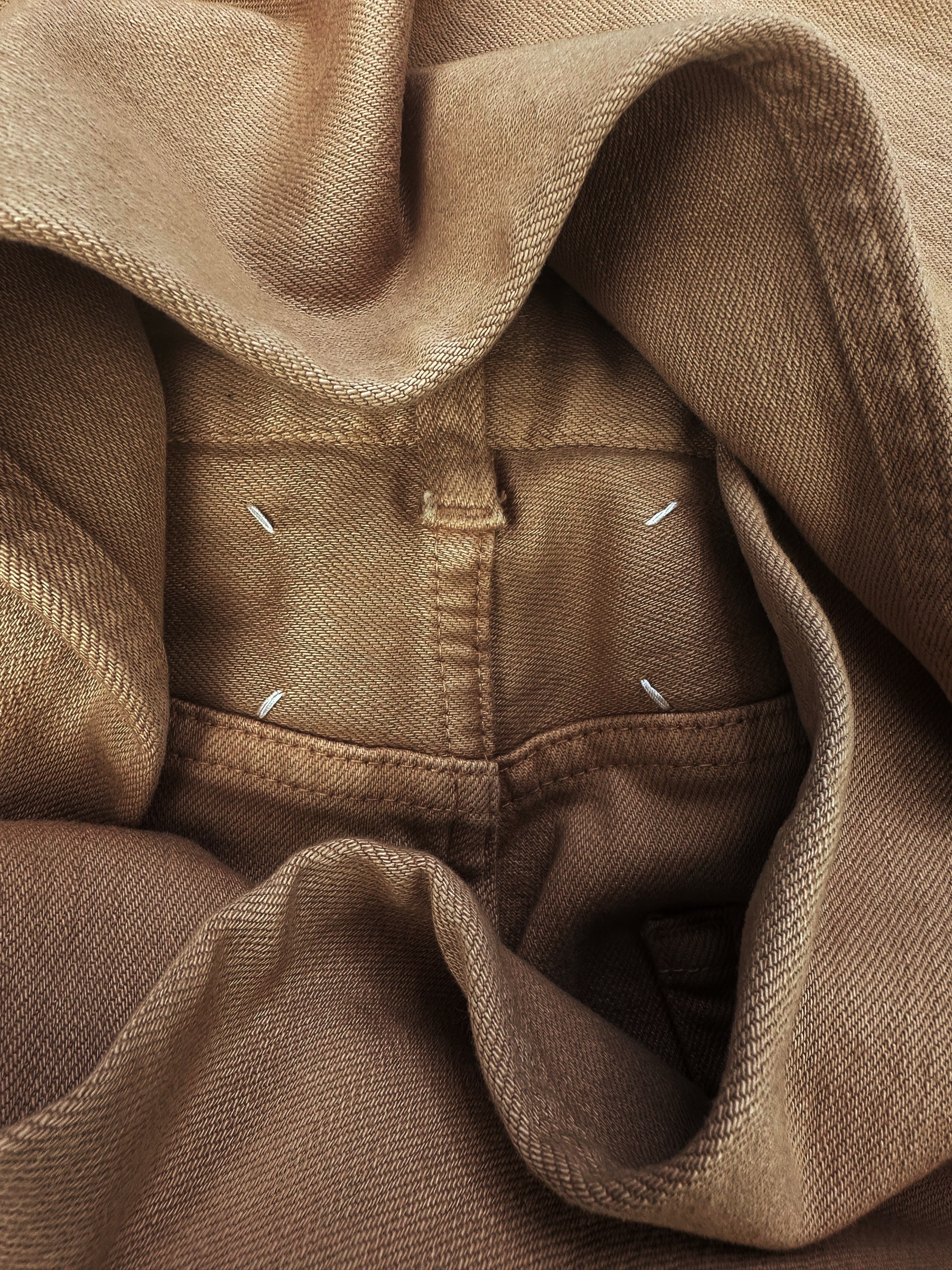 AW12 Maison Margiela Tan Wide Cut French Trousers