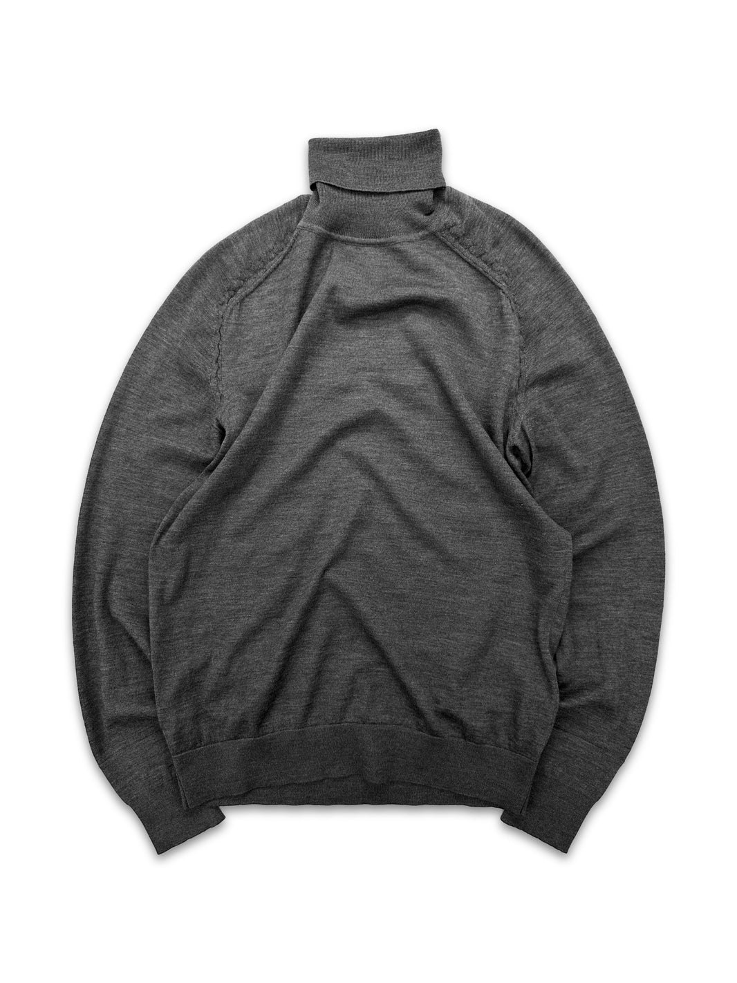 AW11 Balenciaga Grey Knit Long Sleeve Turtleneck Sweater