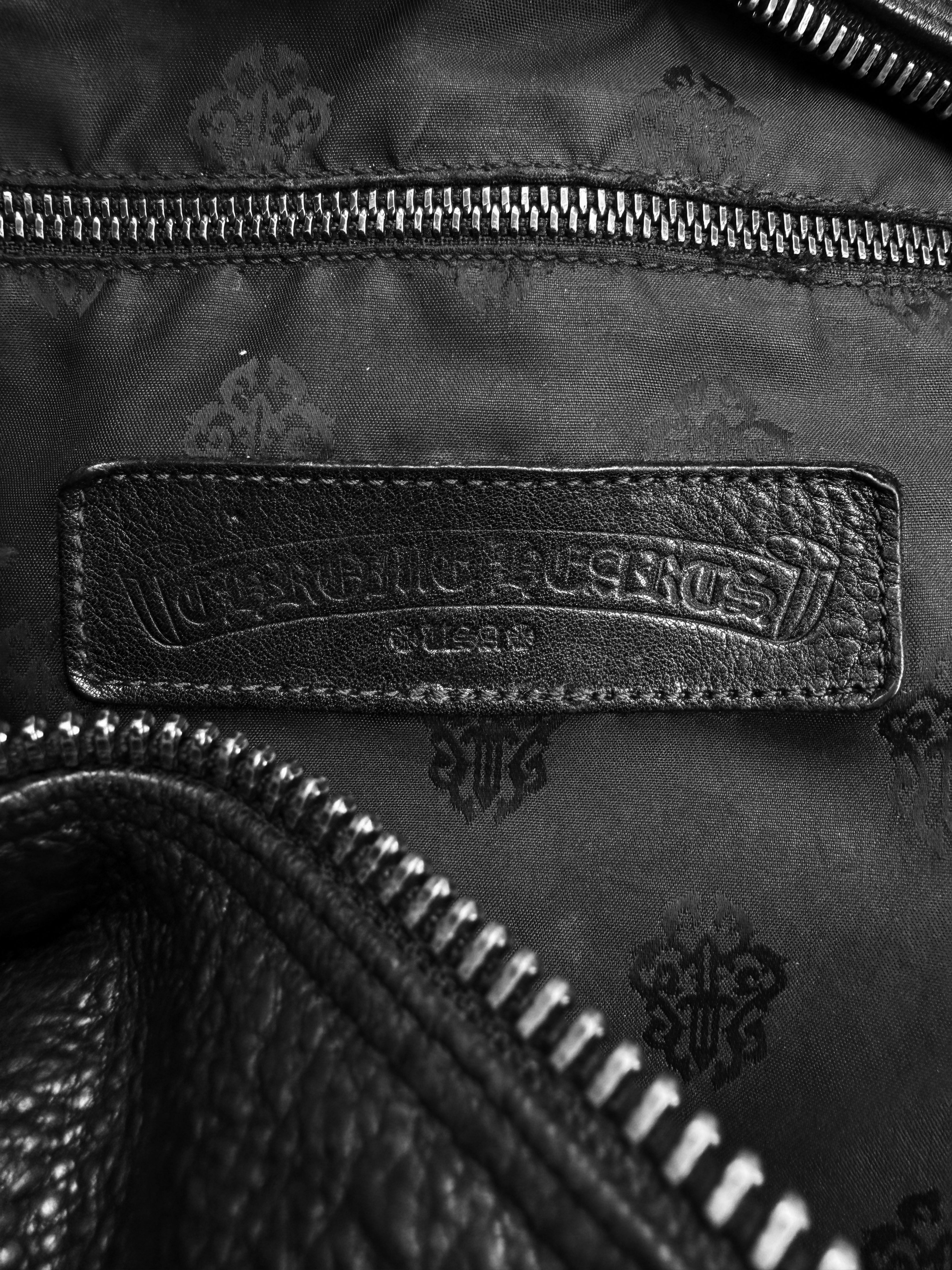 Chrome Hearts Lelo Fleur Leather Cross Body Gunslinger Bag