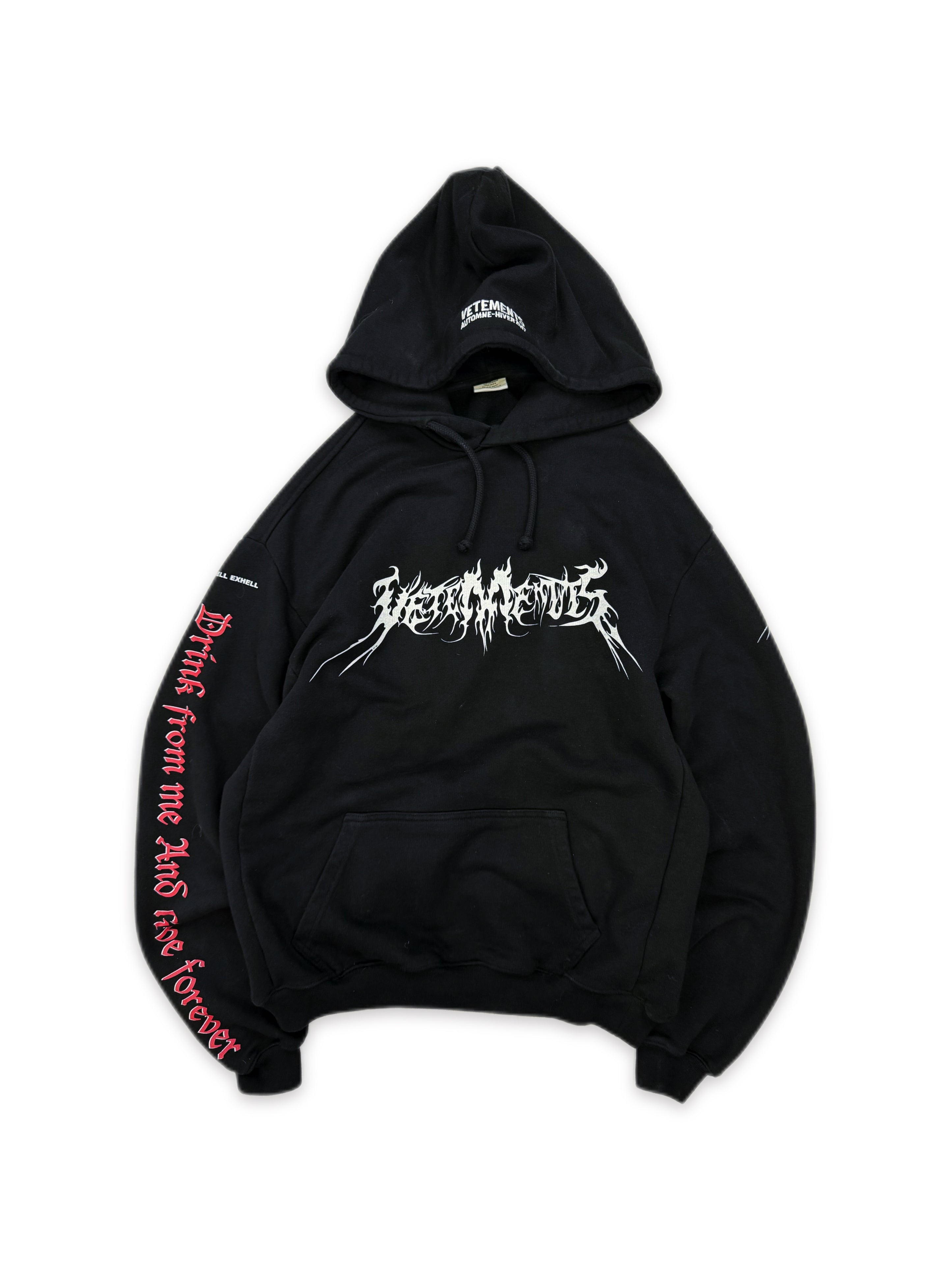 AW17 Vetements Homme ‘Total Fucking Darkness’ Pentagram Hoodie
