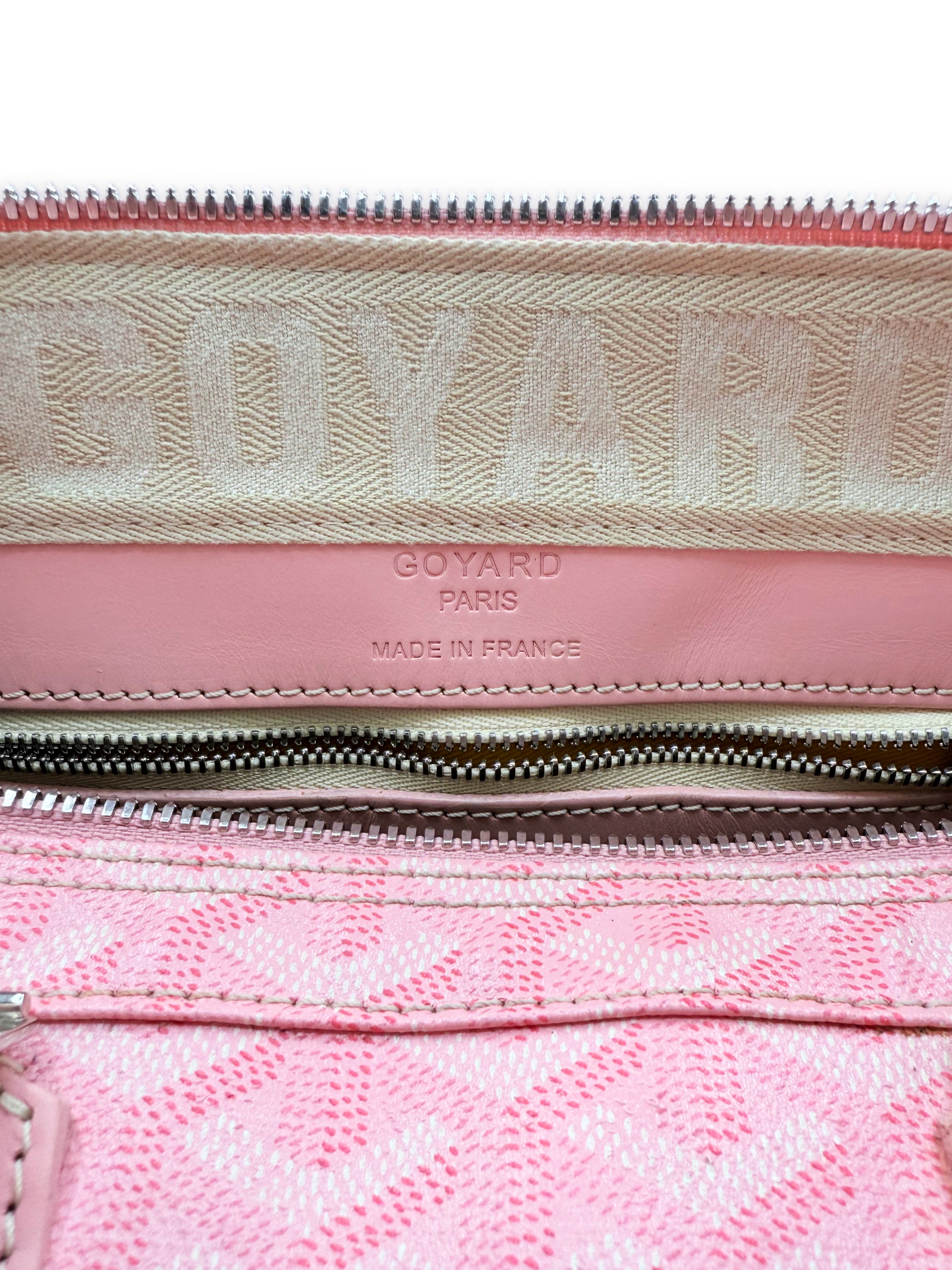 2008 Goyard 35 Sakura Baby Pink Japan Exclusive Croisière Leather Duffle Bag