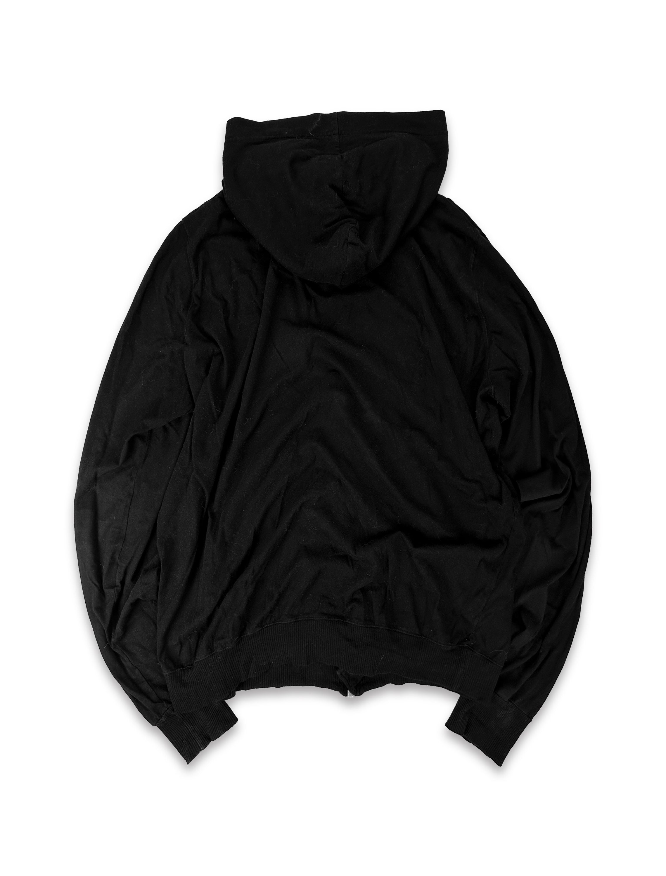Rick Owens DRKSHDW Full-zip Black Hoodie