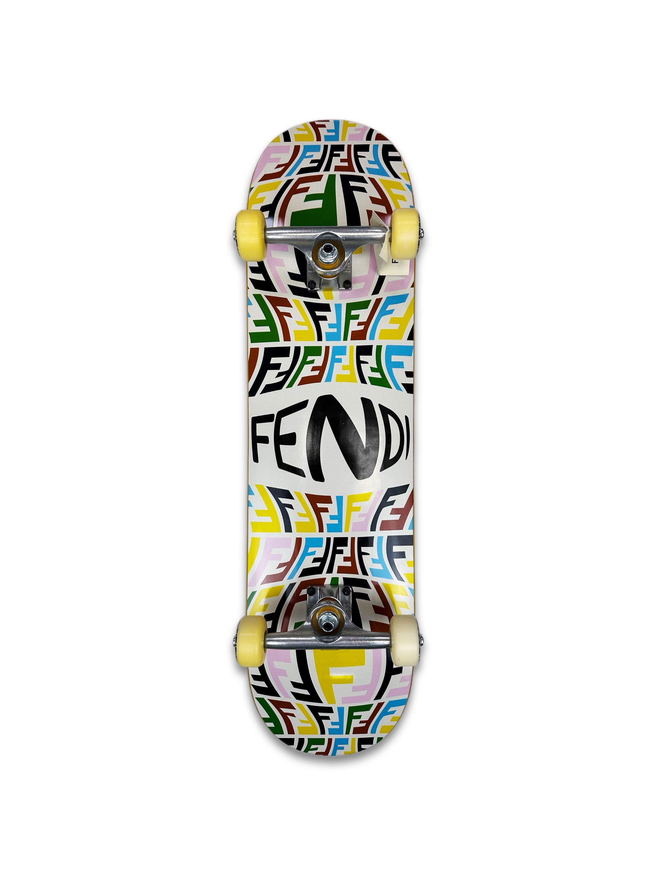 Fendi ‘Vertigo Zucca’ Rainbow Monogram Complete Skateboard