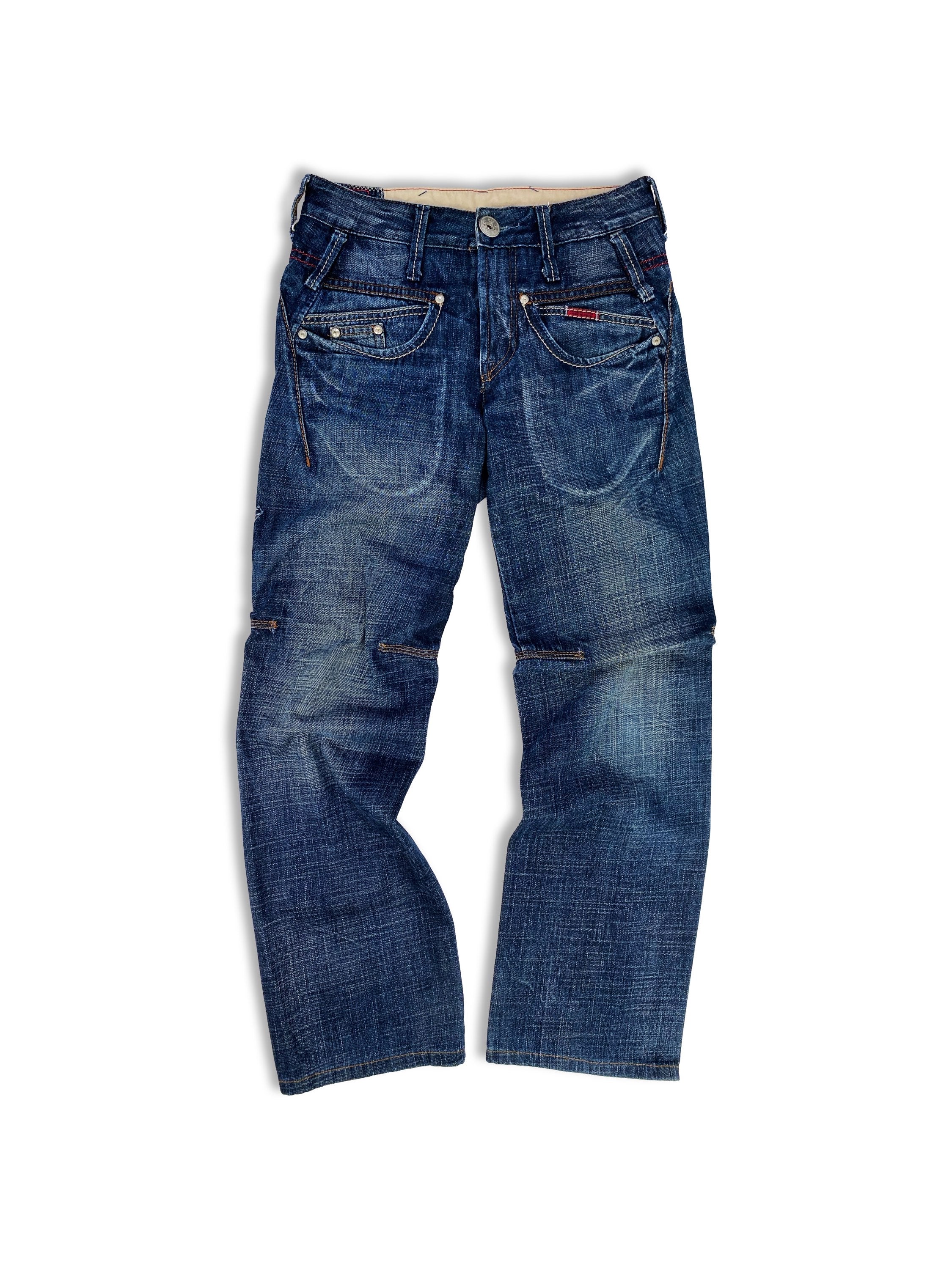00s Marithe Francois Girbaud Dark Wash Reinforced Cargo Denim