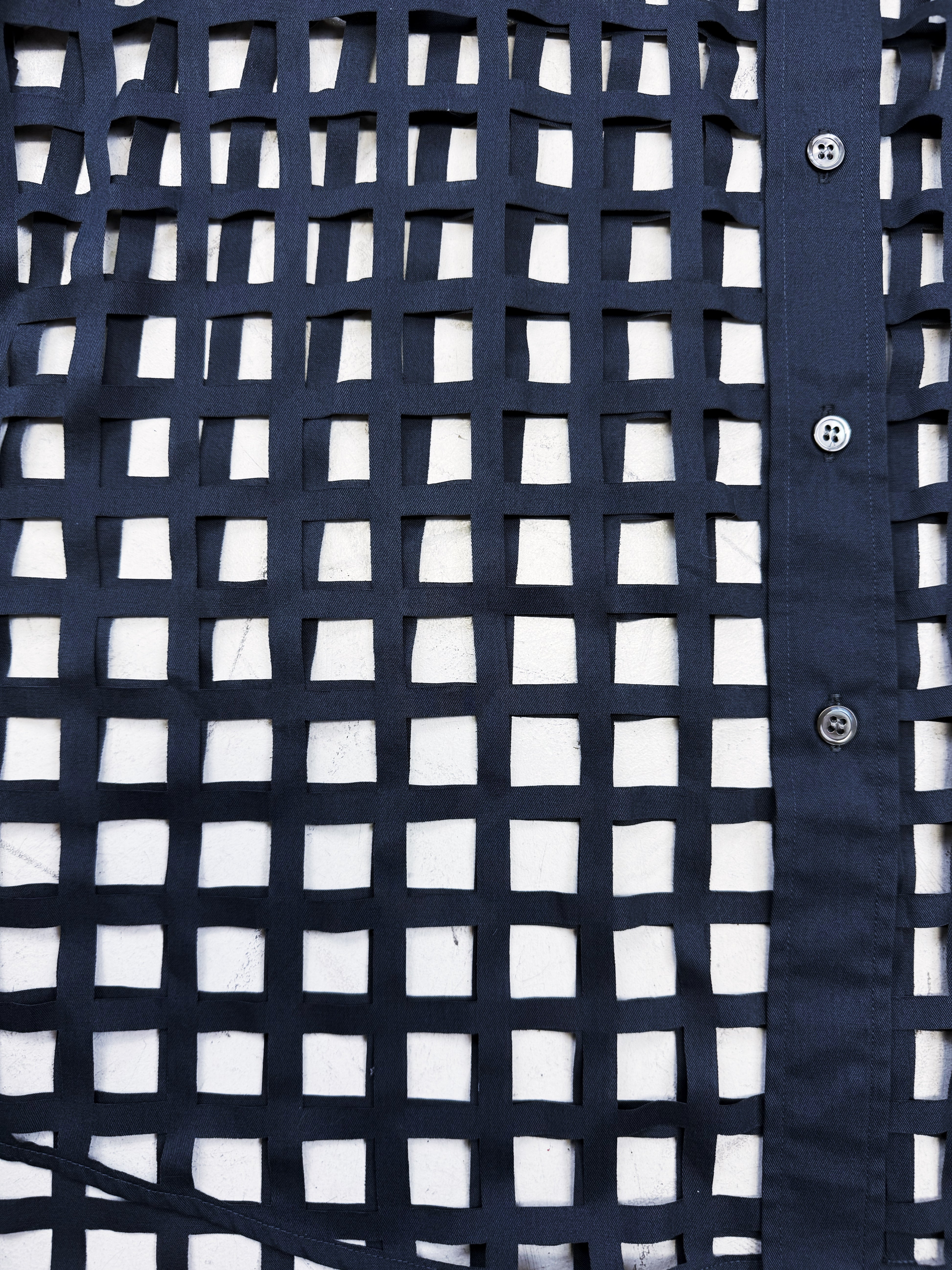 SS06 Raf Simons ‘Icarus Surgit’ Laser Cut Button Up Shirt