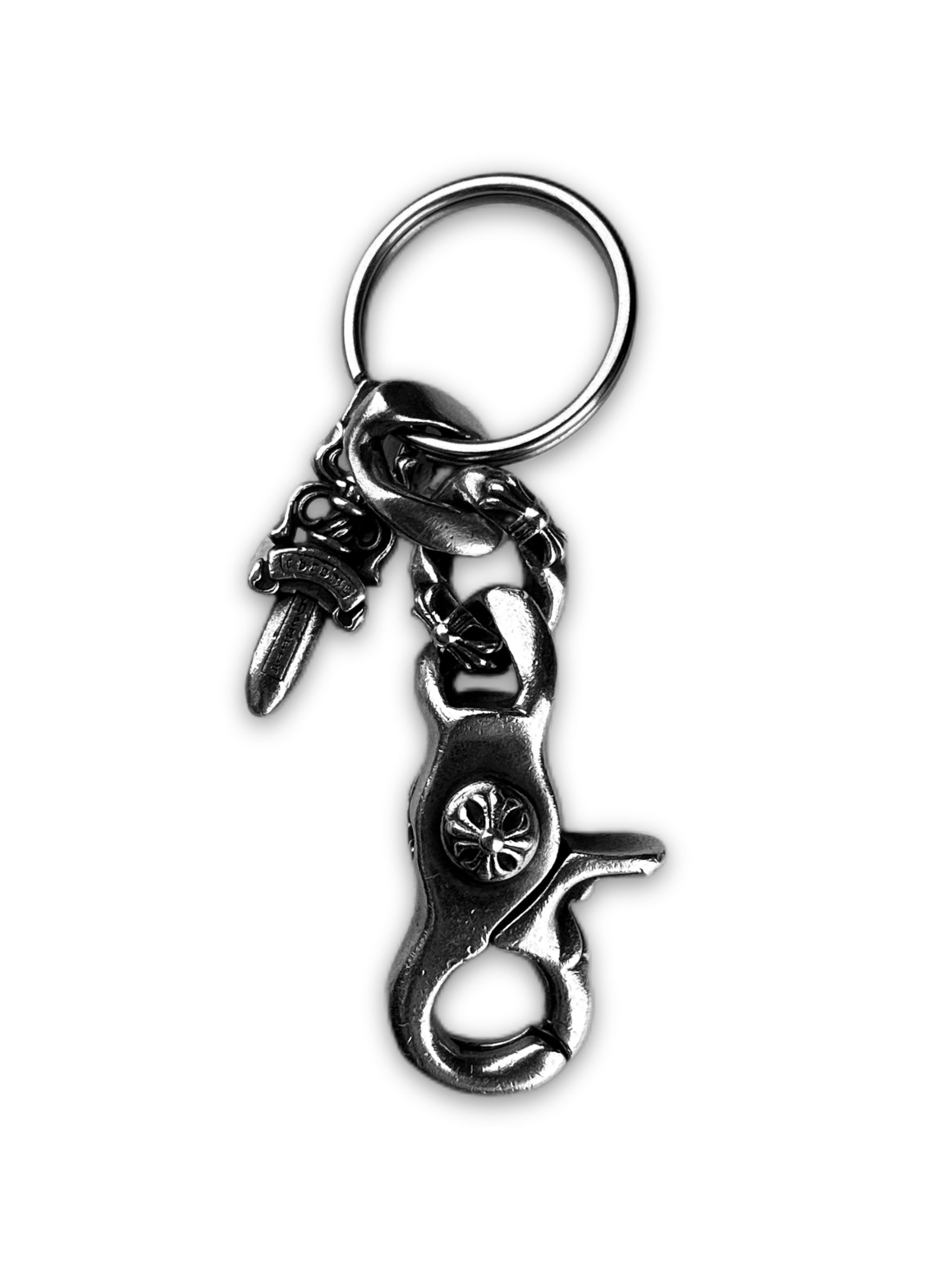Chrome Hearts Extra Fancy Cuban Dagger Pendant Lobster Keychain