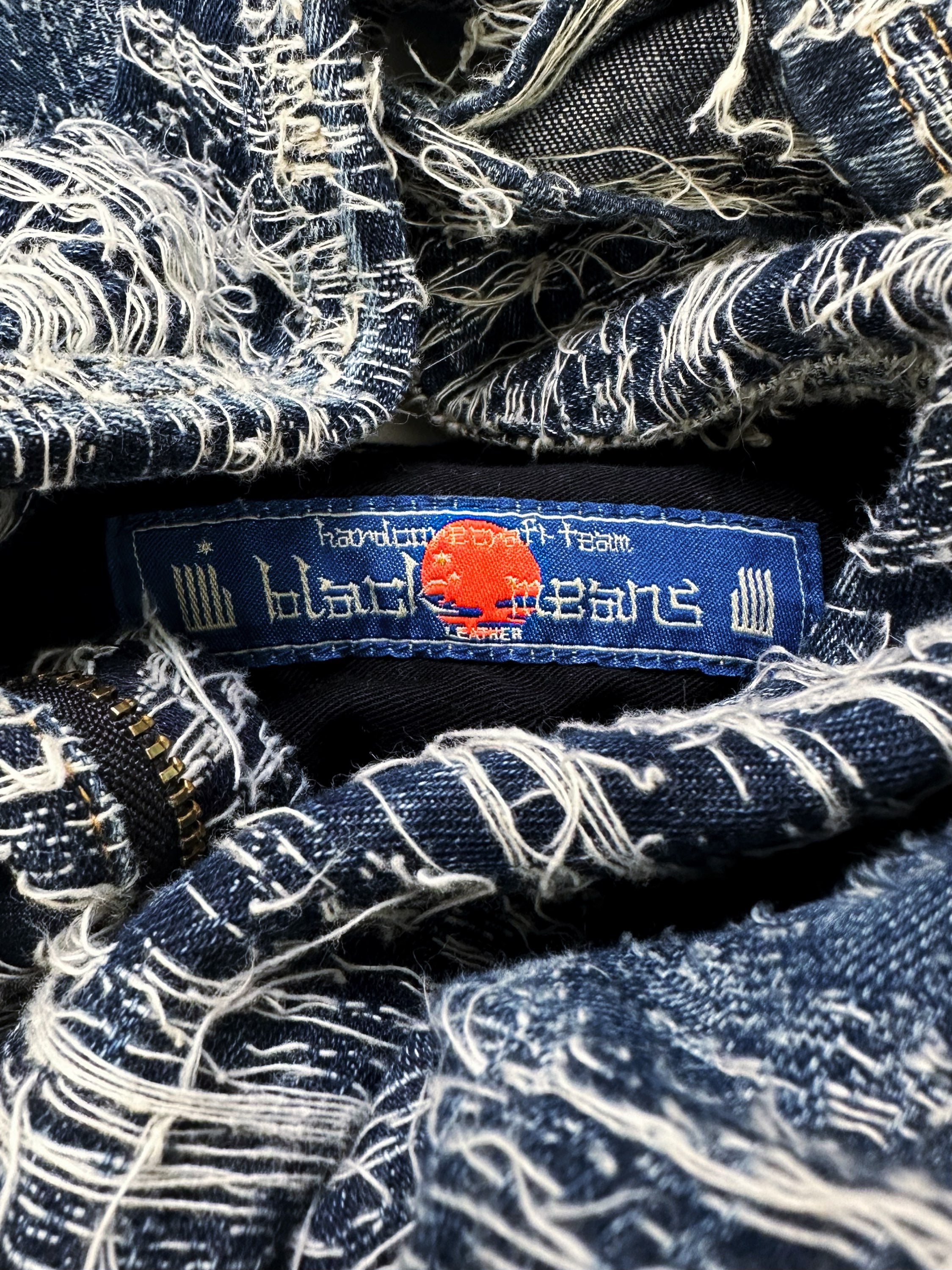 AW15 Blackmeans Artisanal ‘Boro’ Thrashed Blue Denim