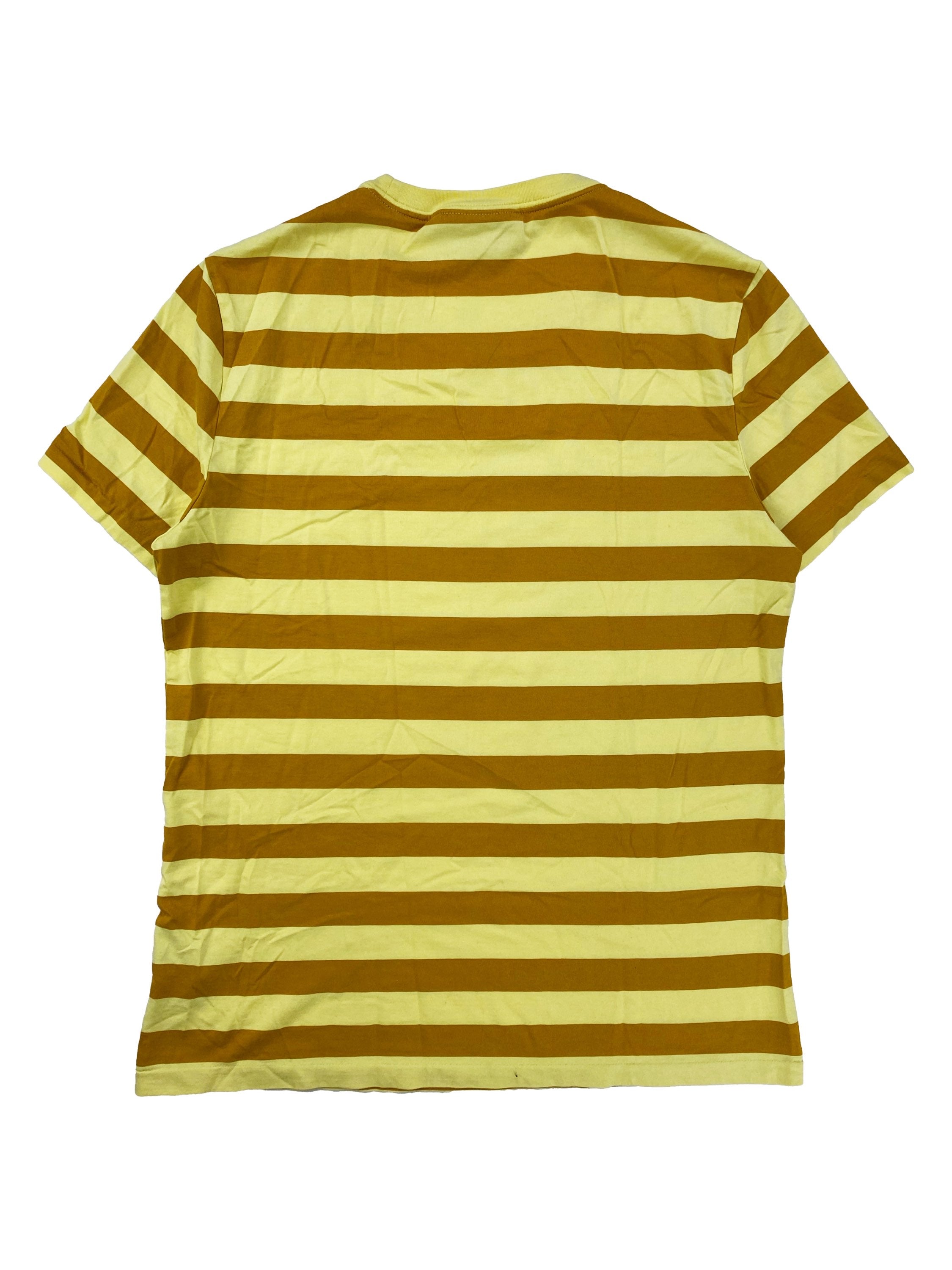 Burberry London Striped Embroidered Motif T-Shirt