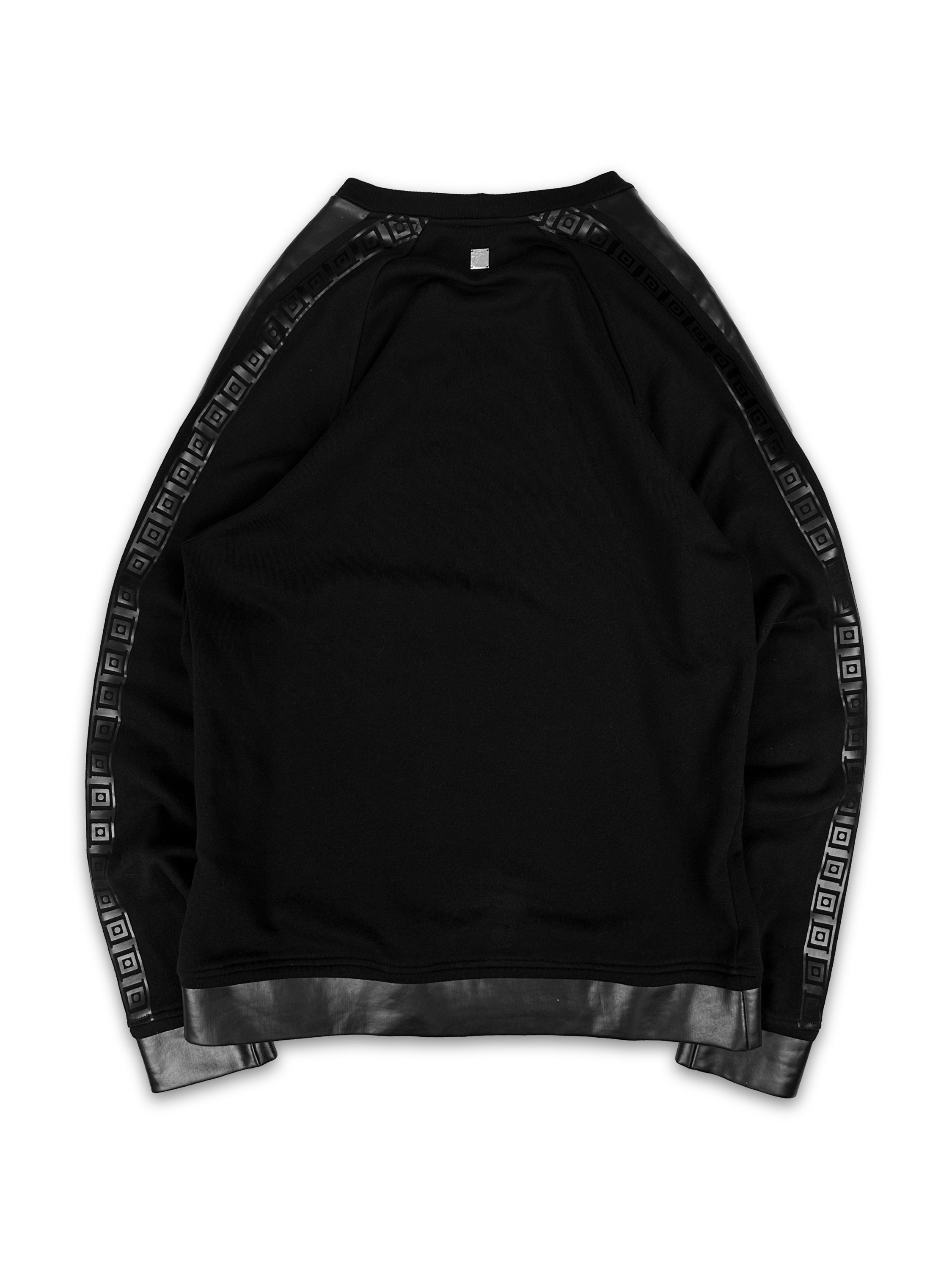 Versace Monogram Logo Black Heavy Weight Crewneck