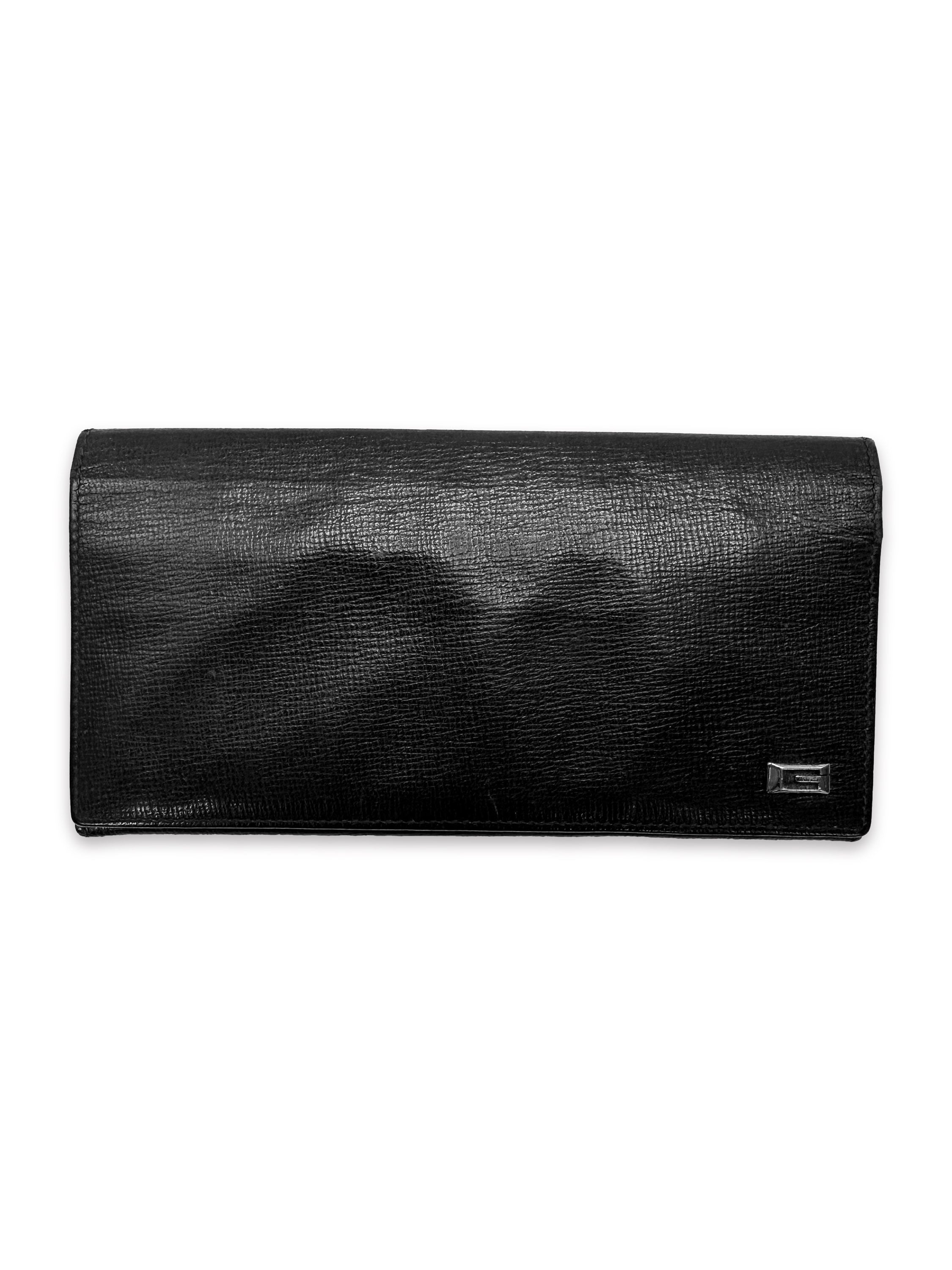 Gucci Black Leather ‘G’ Logo Bifold Wallet