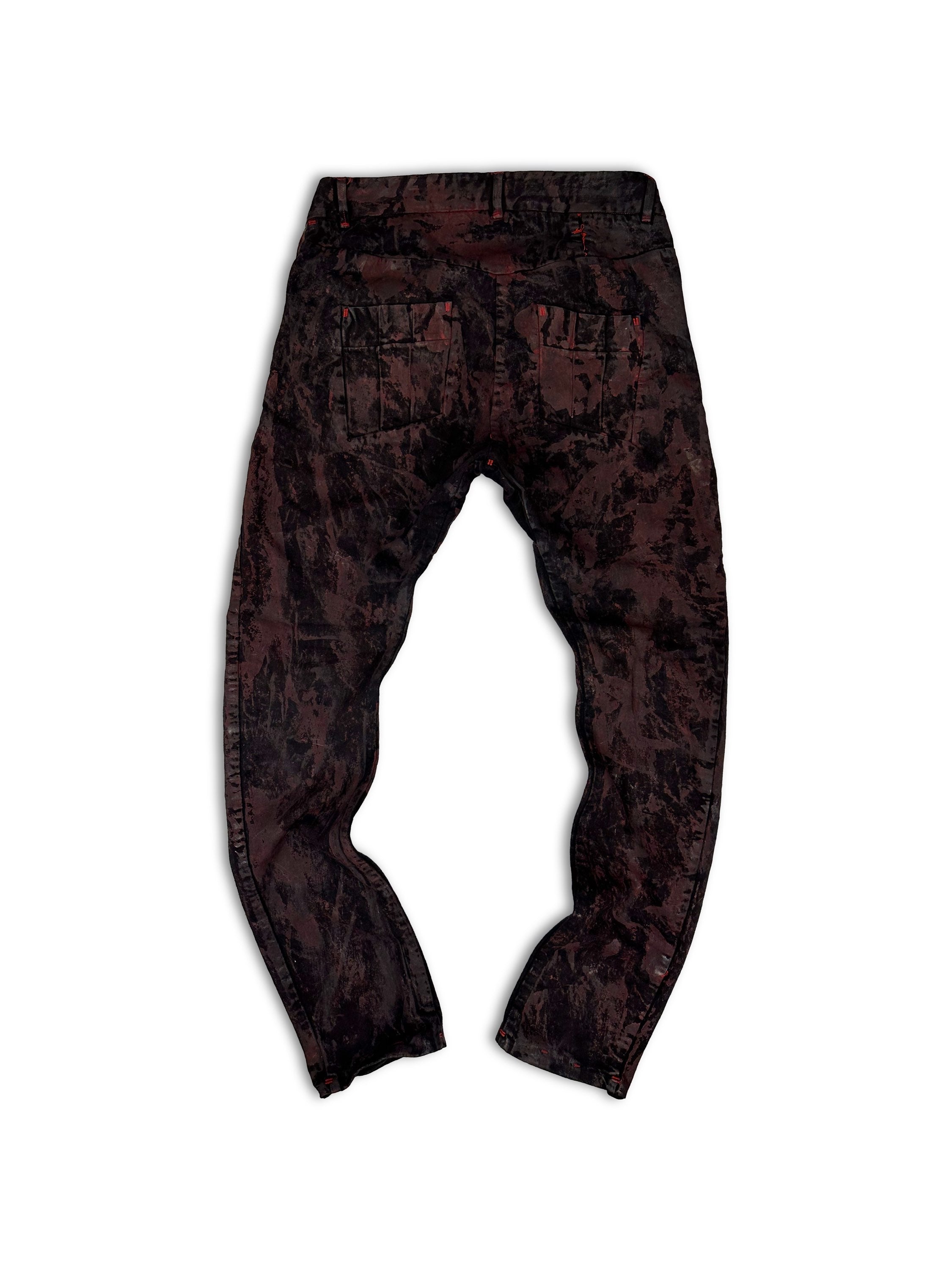 SS17 Boris Bidjan Saberi P13 TF Vinyl Pressed Rust Jeans