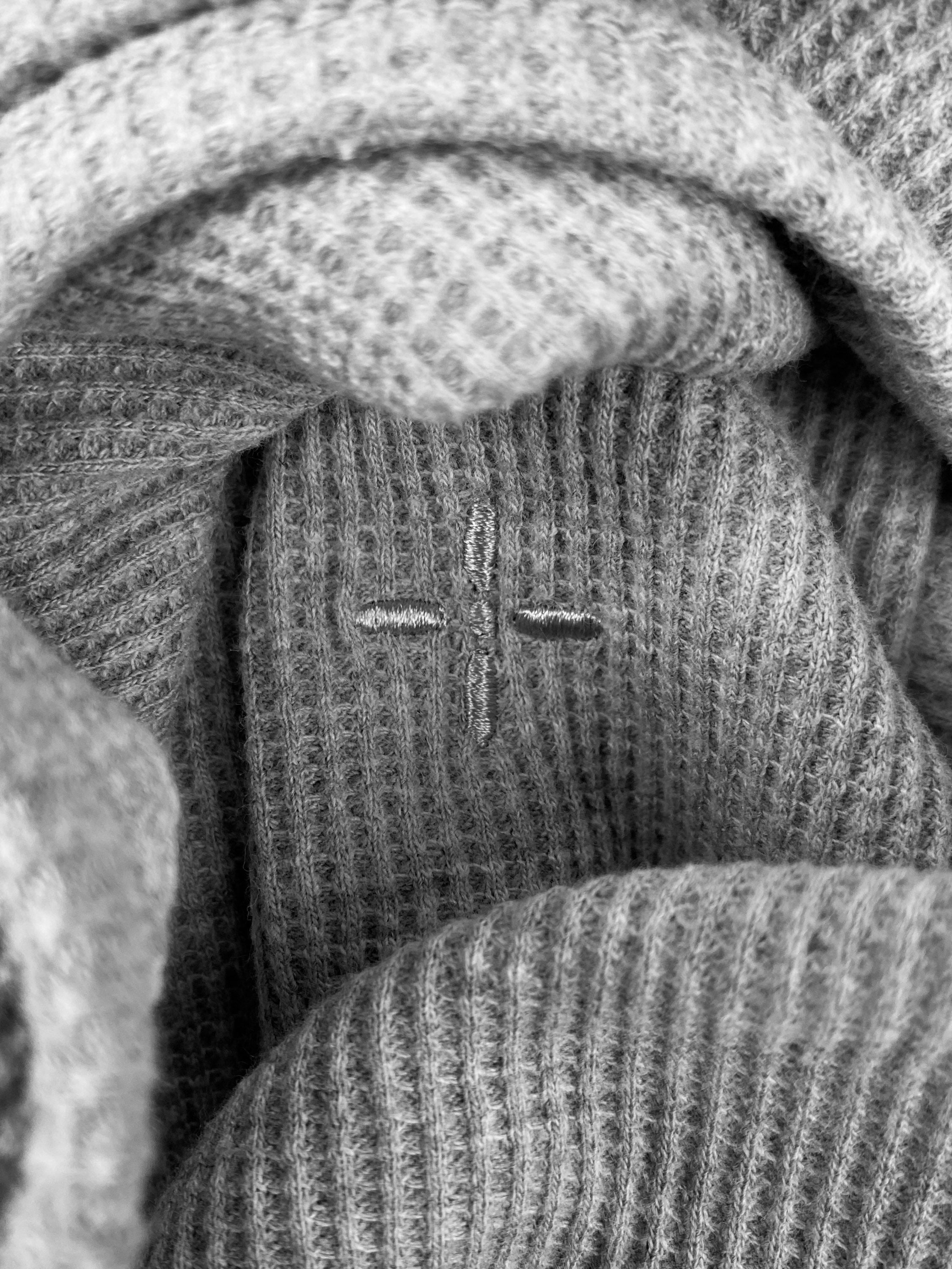Number (N)ine Thermal Ribbed Heather Grey Tank-top