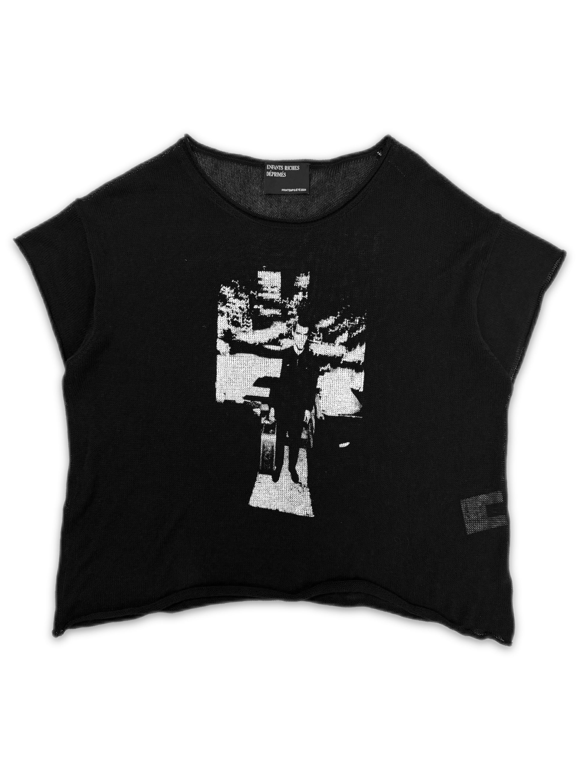 SS24 Enfants Riches Deprimes ‘Serial Killer Void’ Knit Cropped T-Shirt
