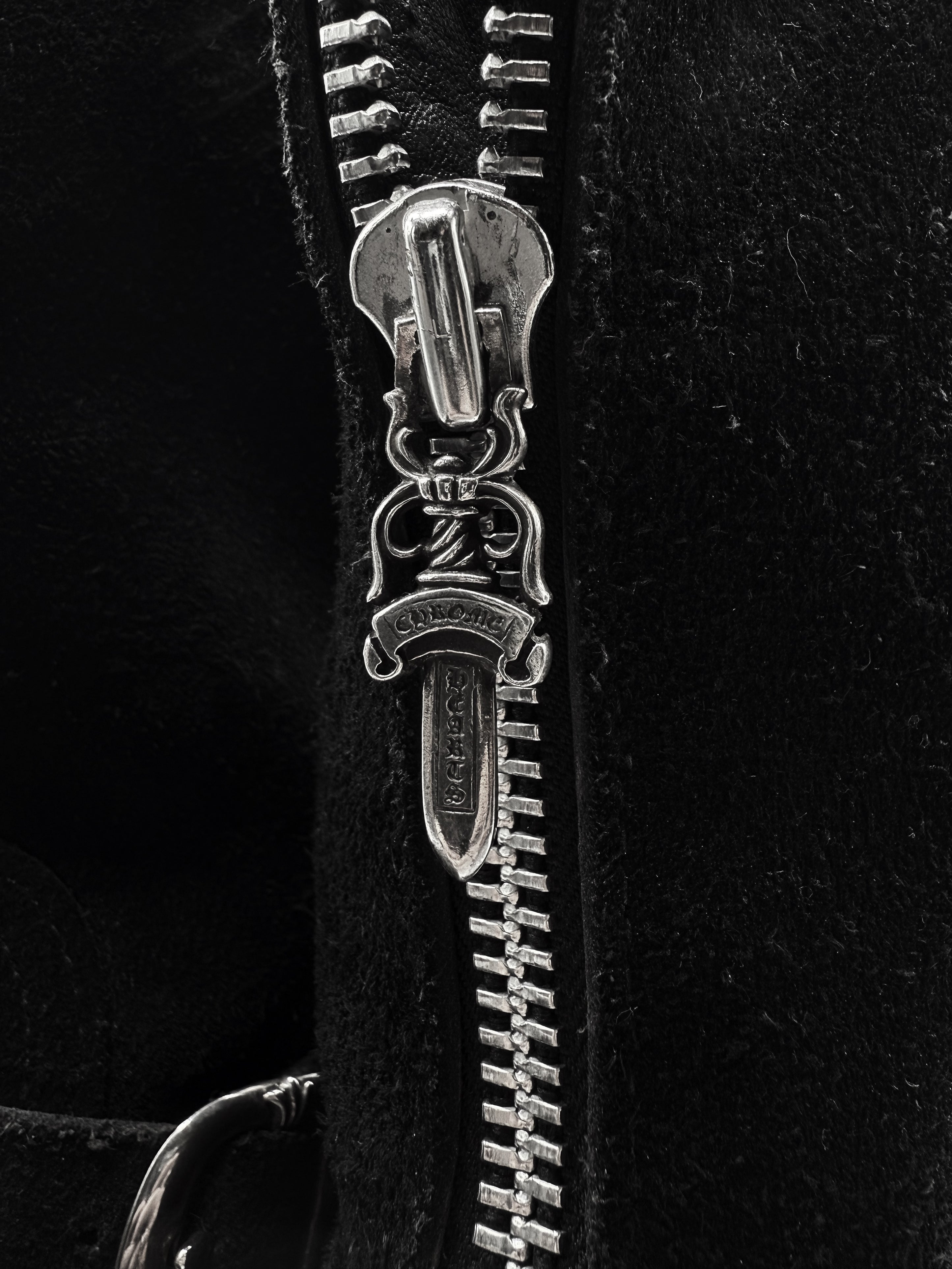 Chrome Hearts x Wesco Back Dagger Zip Gunslinger Suede Boots