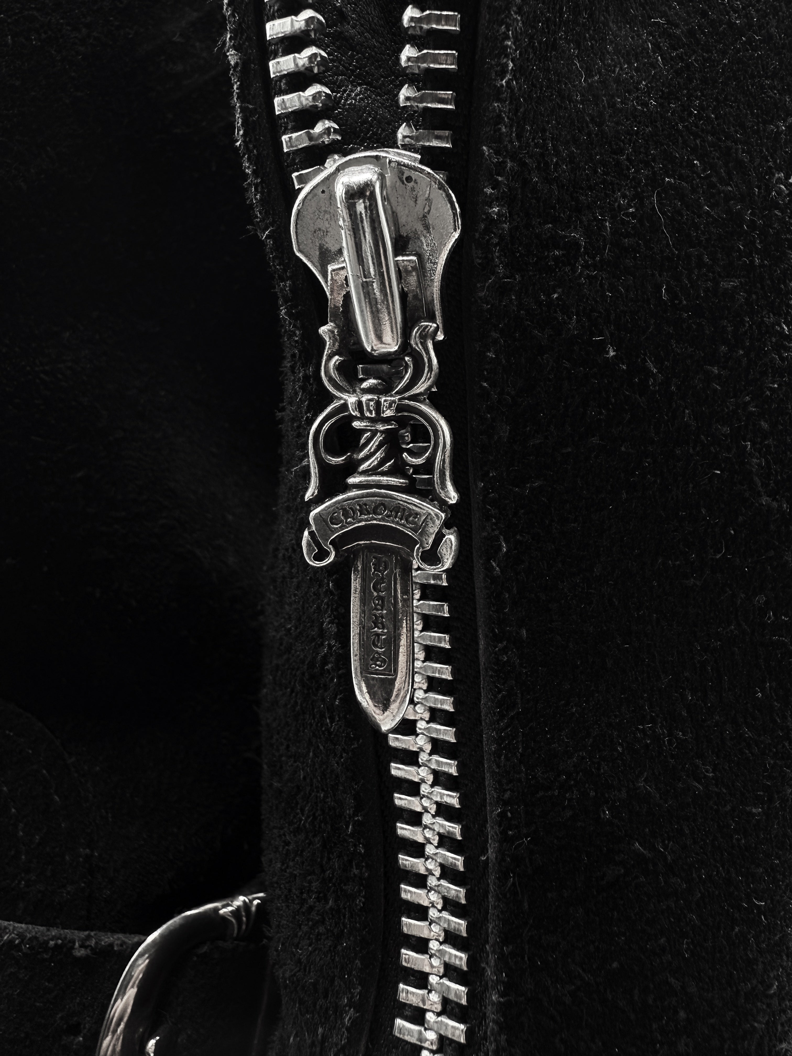 Chrome Hearts x Wesco Back Dagger Zip Gunslinger Suede Boots