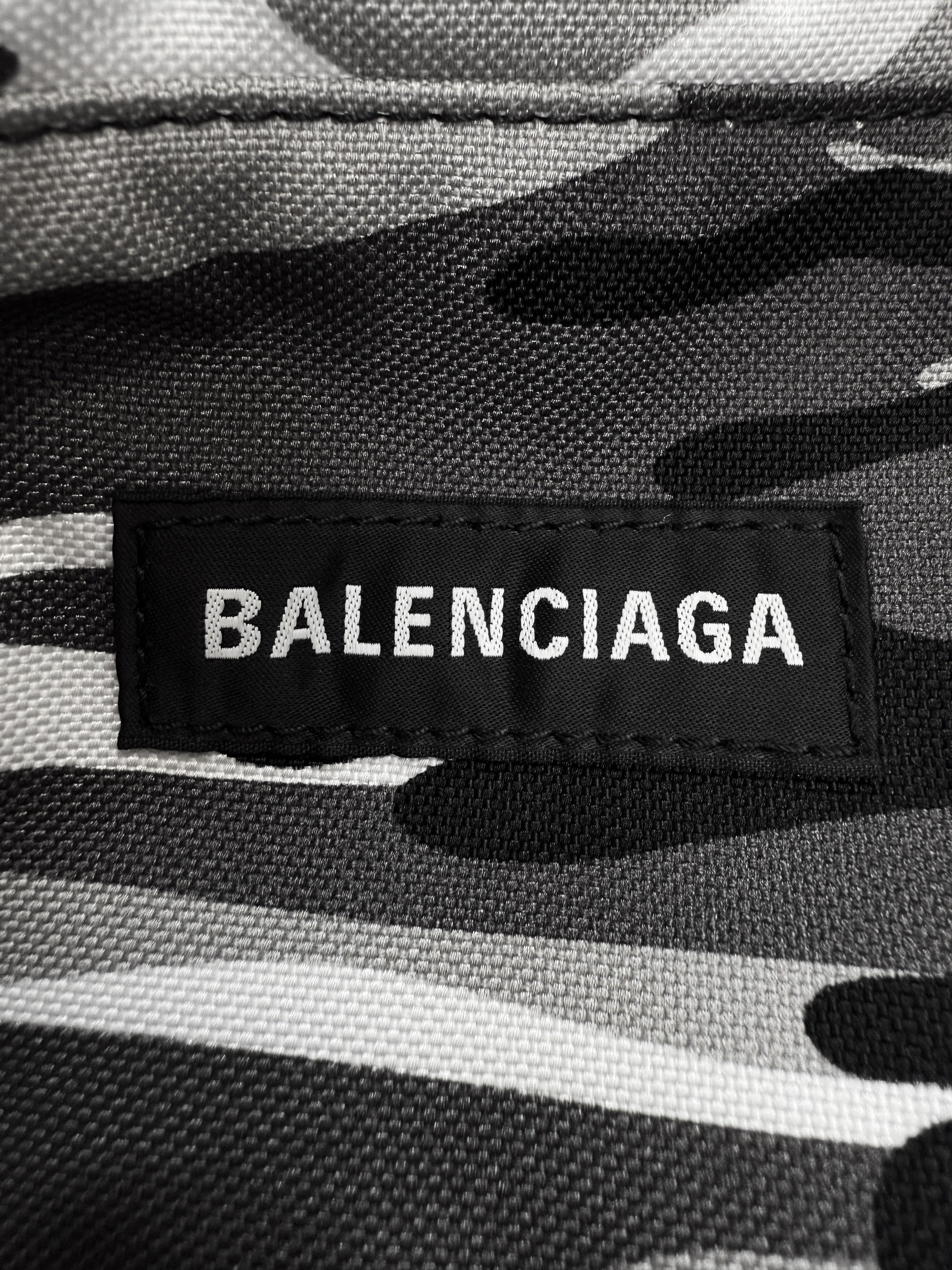 AW21 Balenciaga ‘Snow Camo’ Convertible Duffle  Backpack