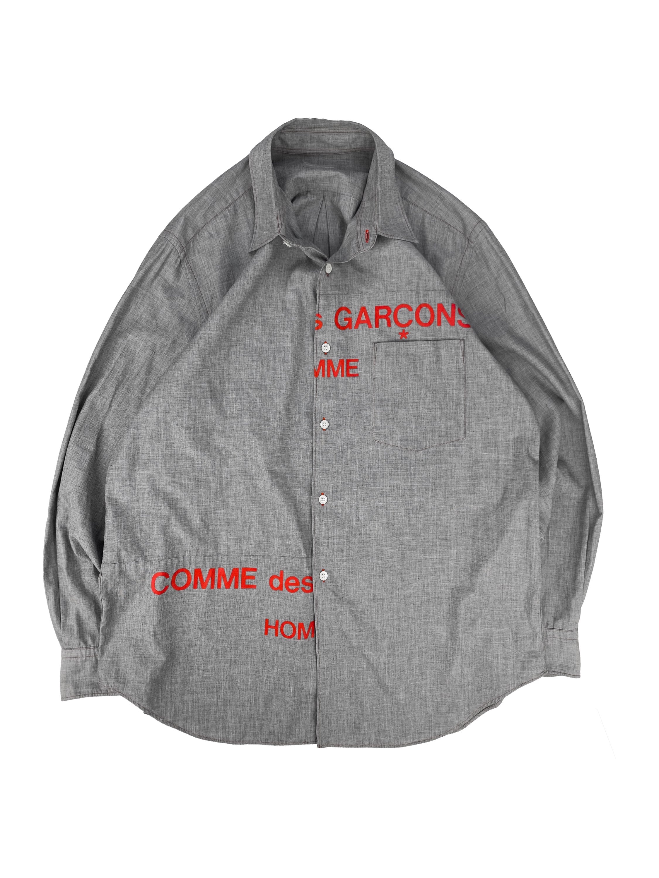 AW01 Comme des Garçons Homme Plus ‘Split Logo’ Long Sleeve