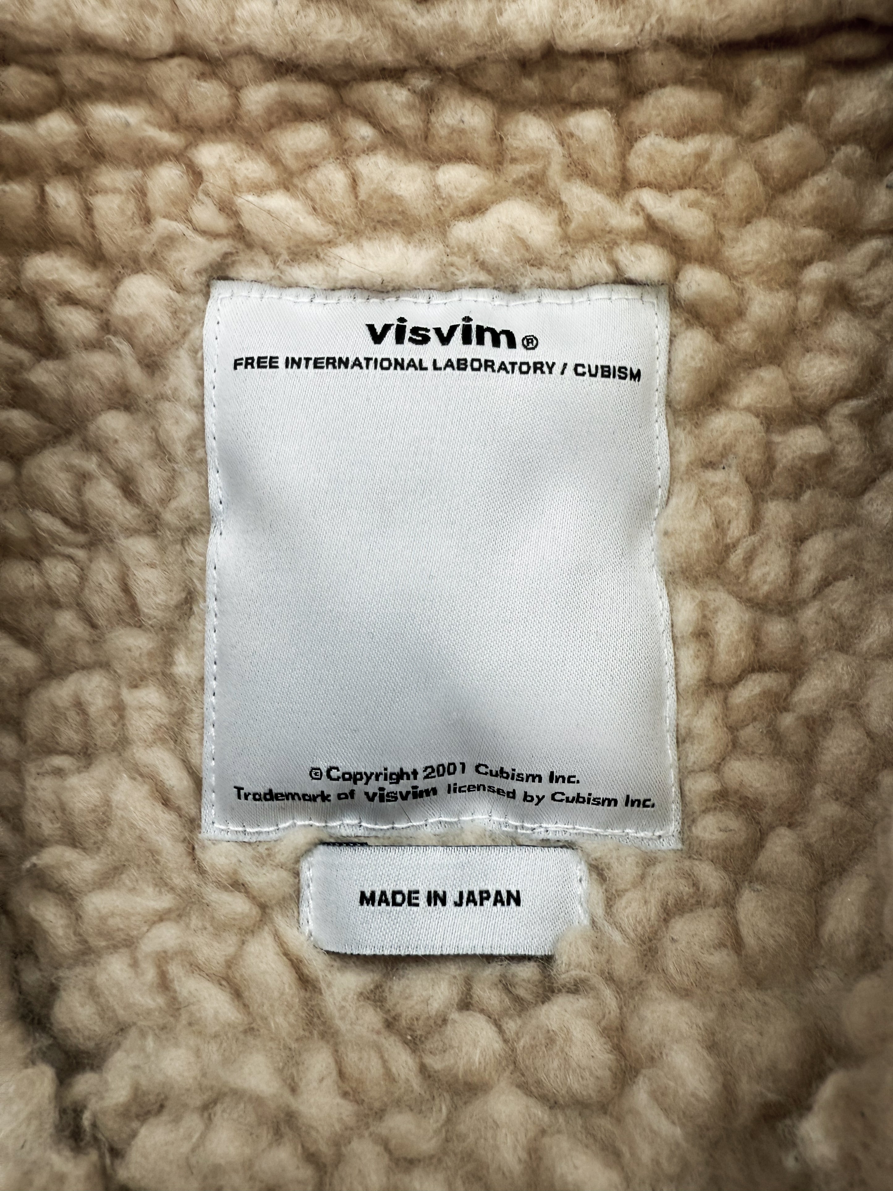 Visvim Shearling Lined Blue Corduroy Multi Pocket Jacket