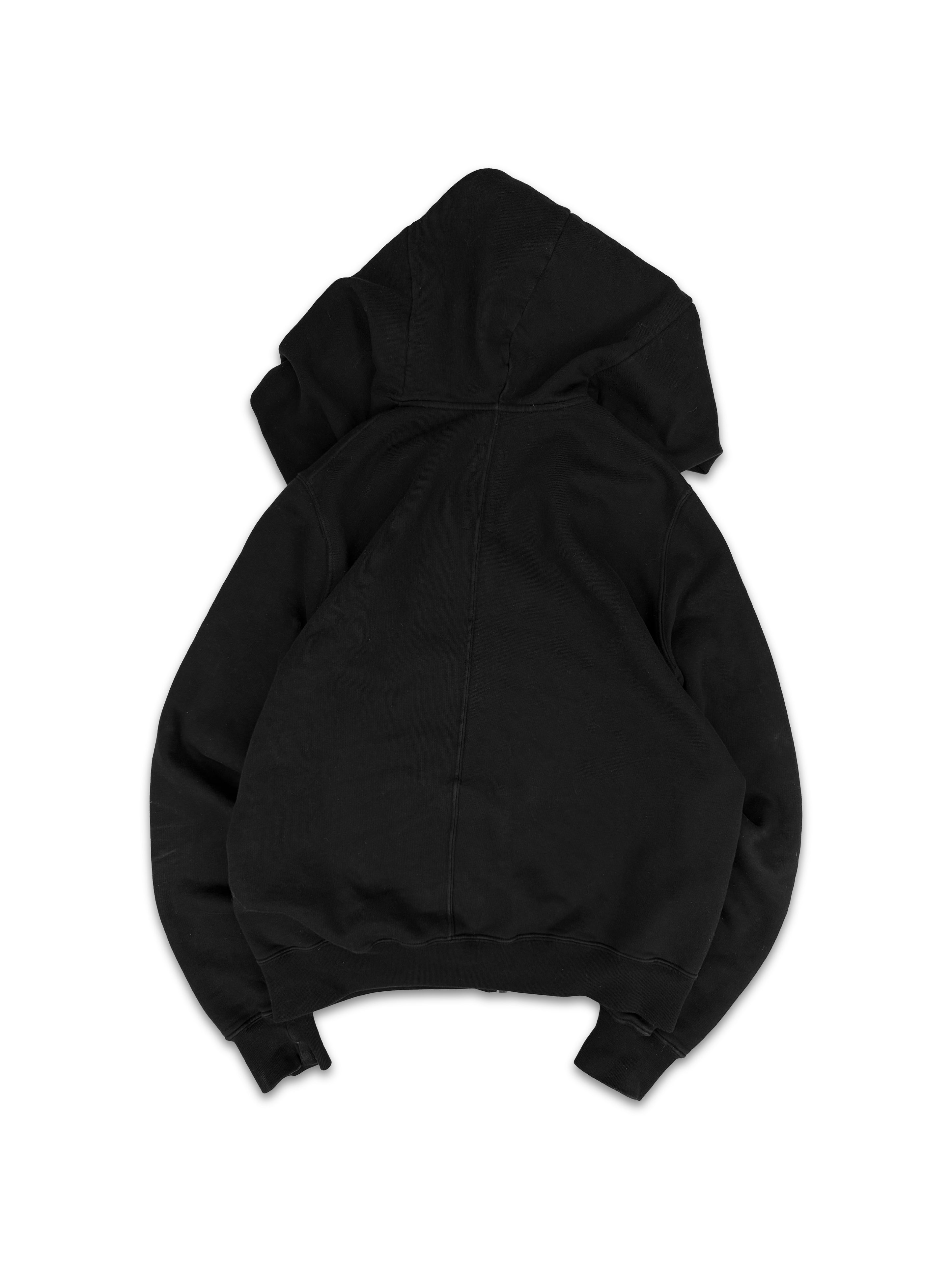 AW20 Rick Owens ‘Mountain’ Asymmetric Zip-up Hoodie