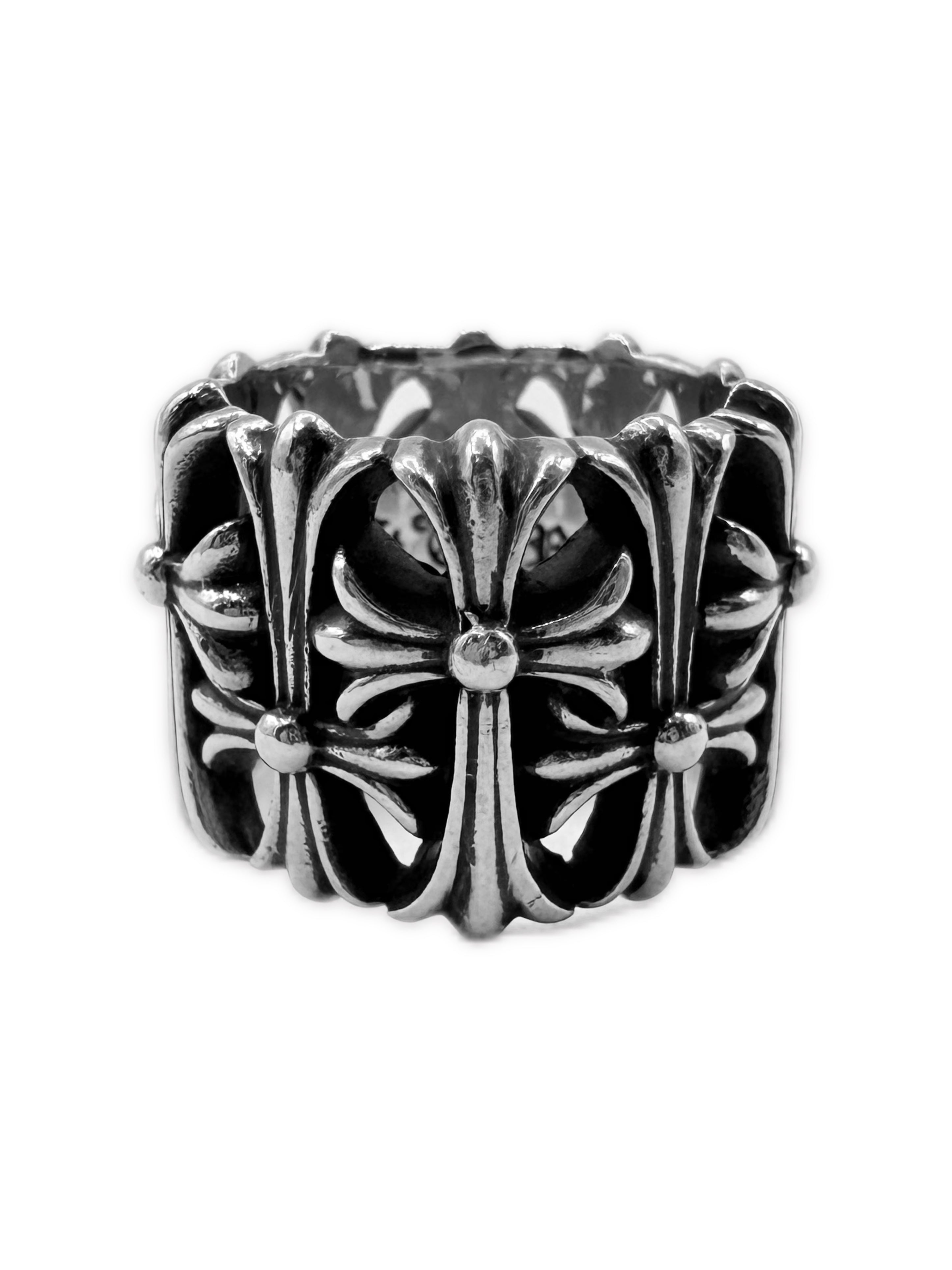 Chrome Hearts Cemetery Cross .925 Silver Ring