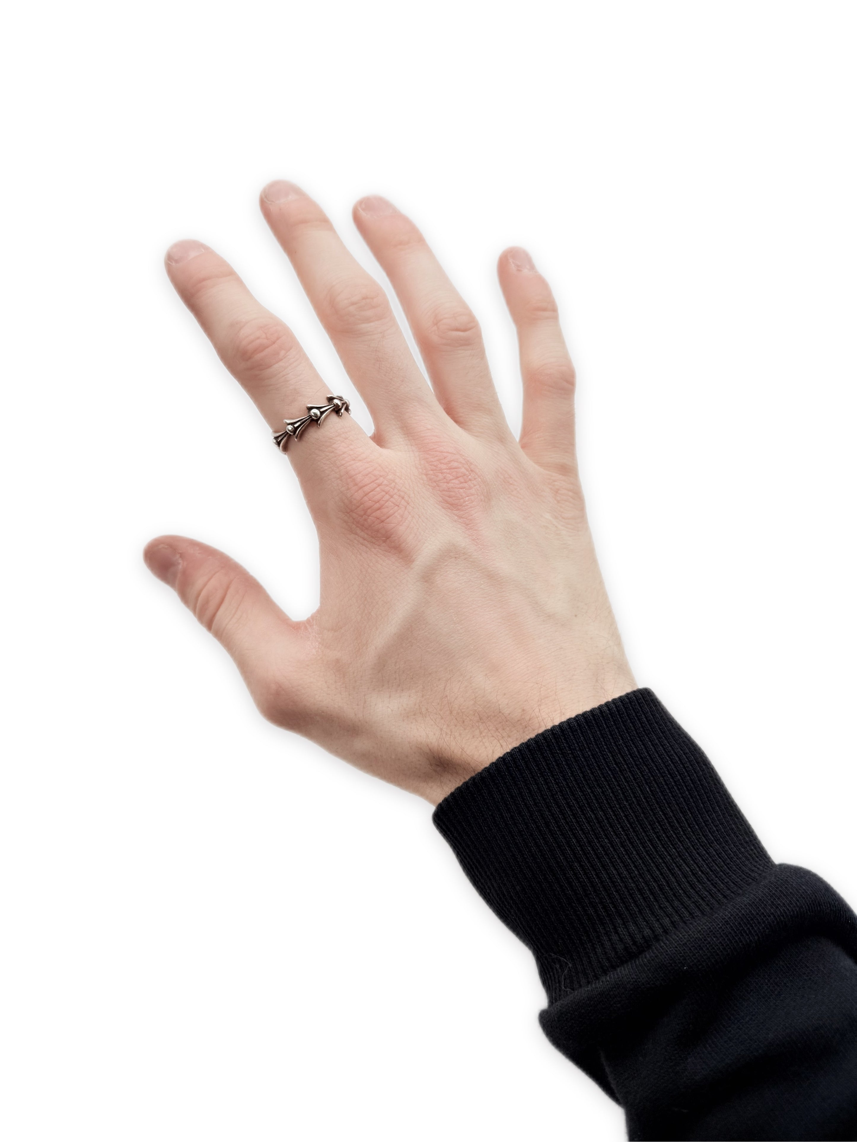 Chrome Hearts Crosstail .925 Silver Etched Ring