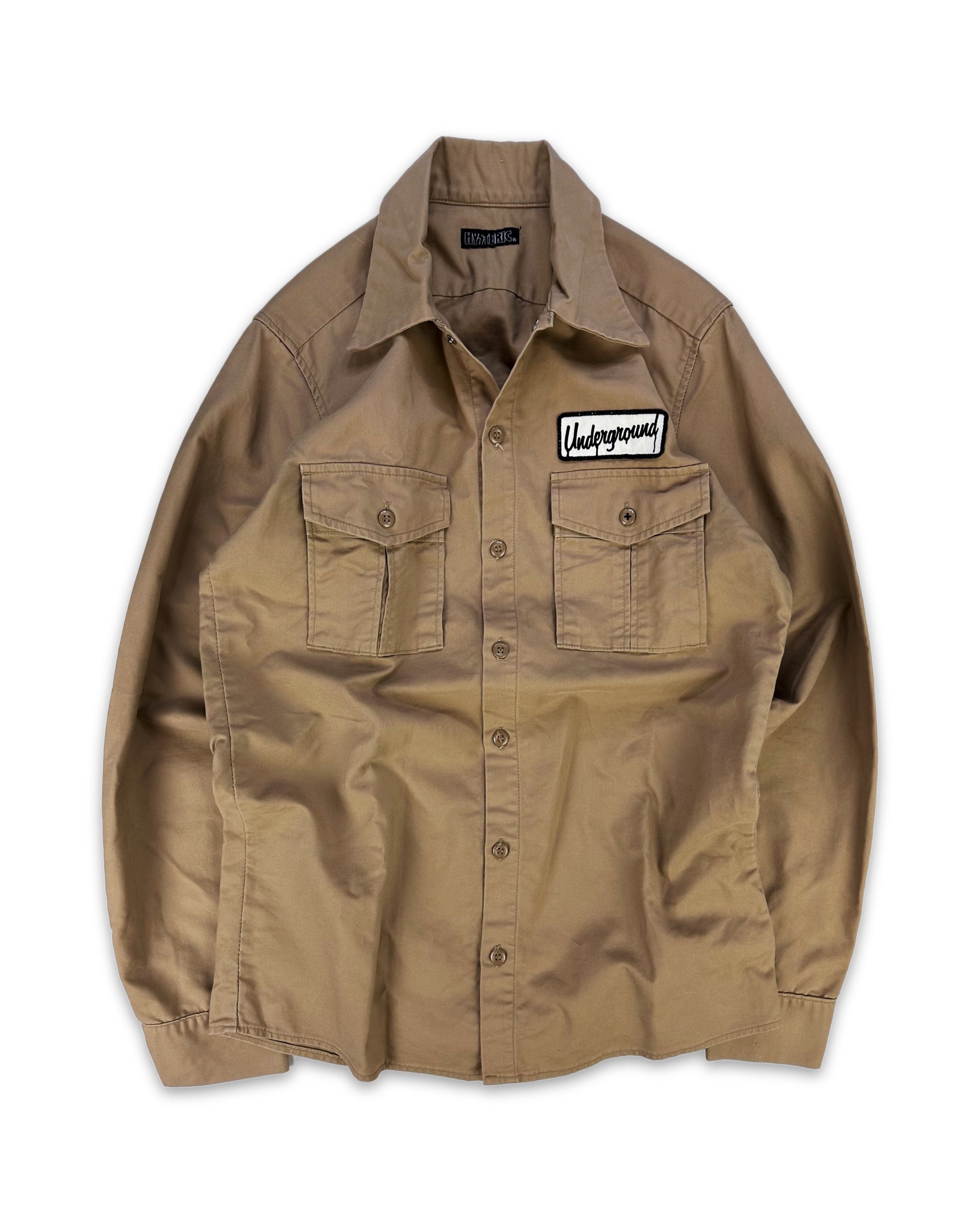 00s Hysteric Glamour ‘Undergroud’ Patched Long Sleeve Shirt