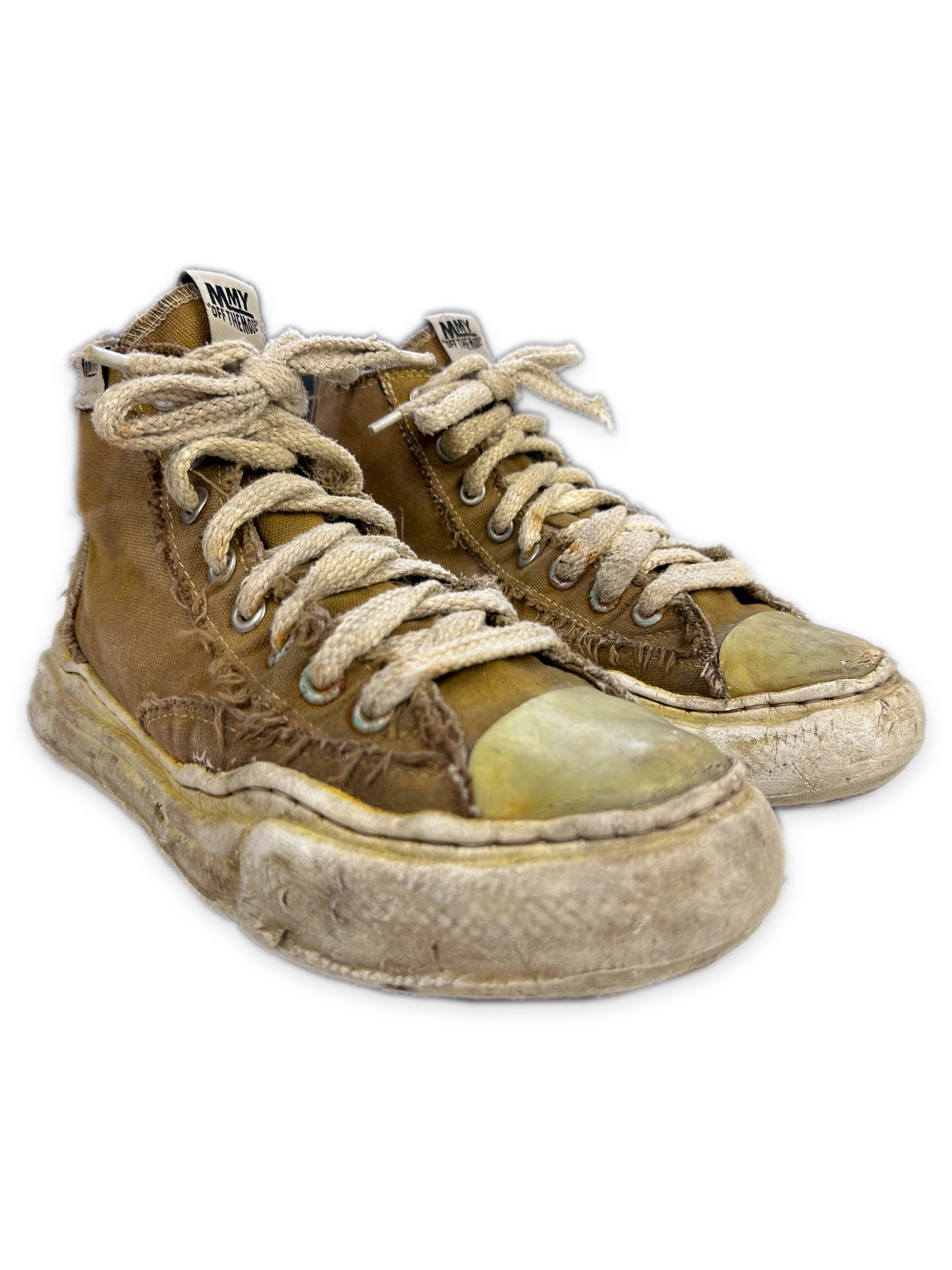 Mihara Yasuhiro MMY Wheat Canvas Hi-top Sneakers