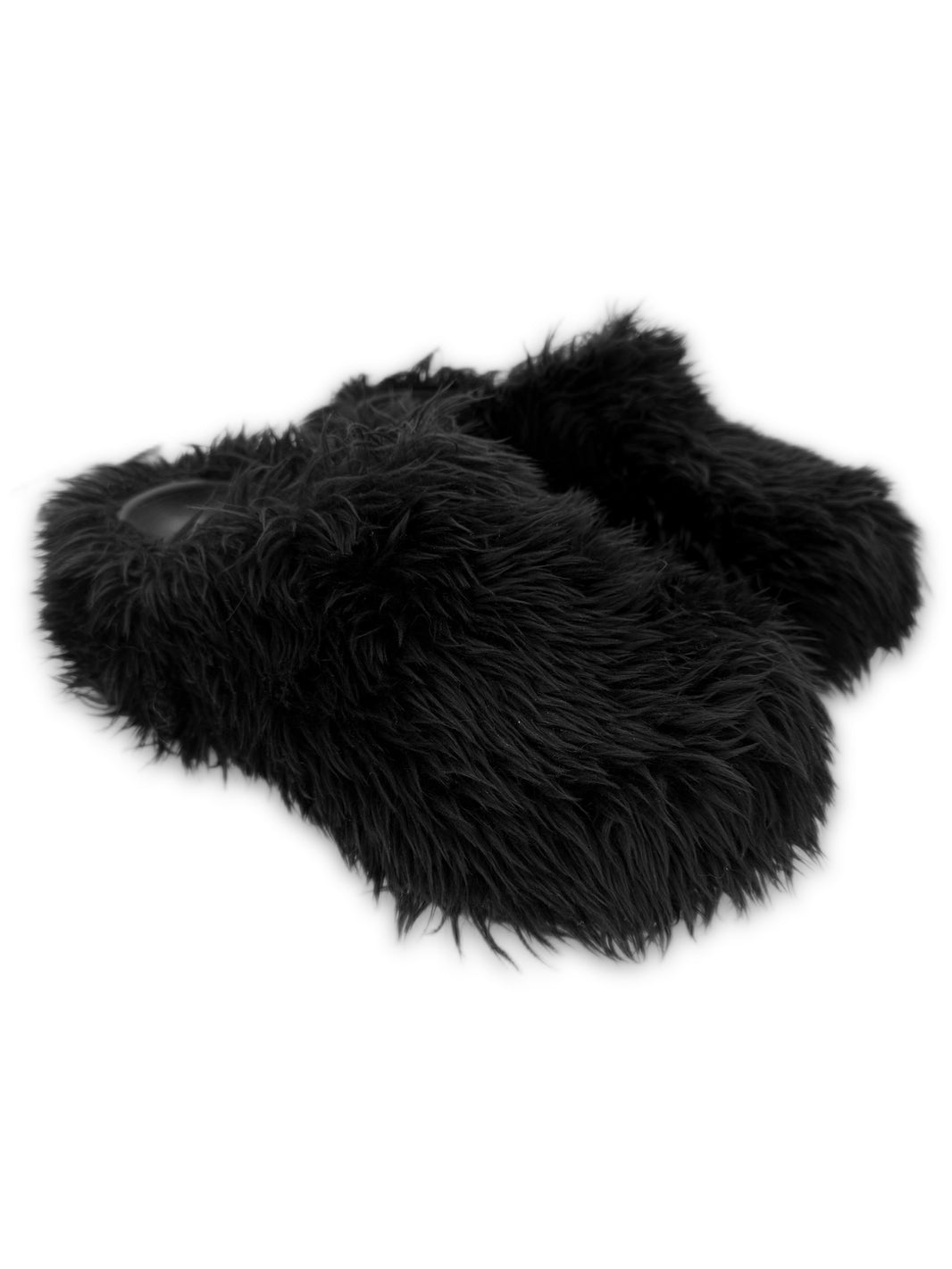 SS22 Balenciaga x Crocs Faux Fur Rubber Slip-on Mules