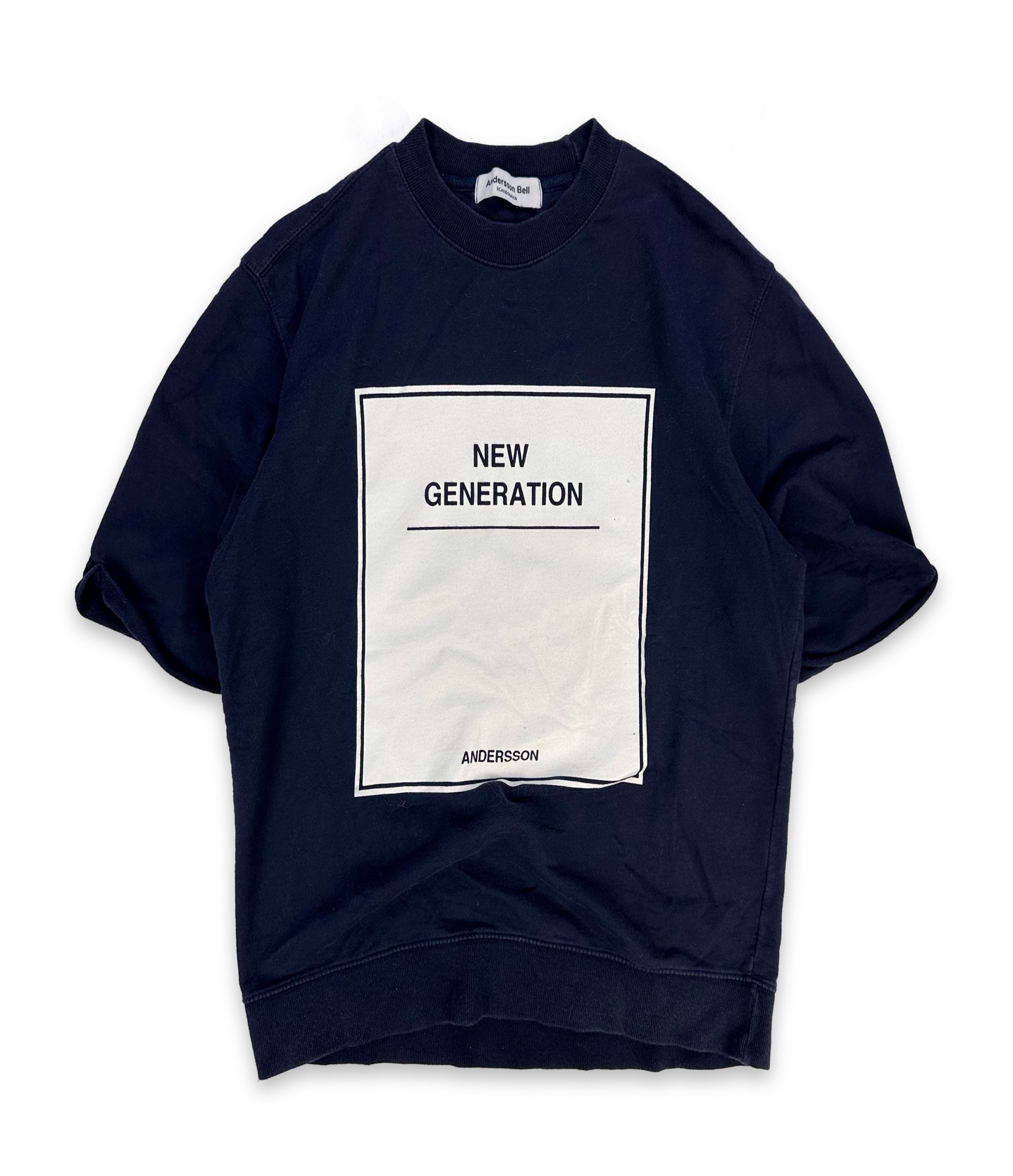 Anderson Bell ‘New Generation’ Navy Blue Graphic T-Shirt