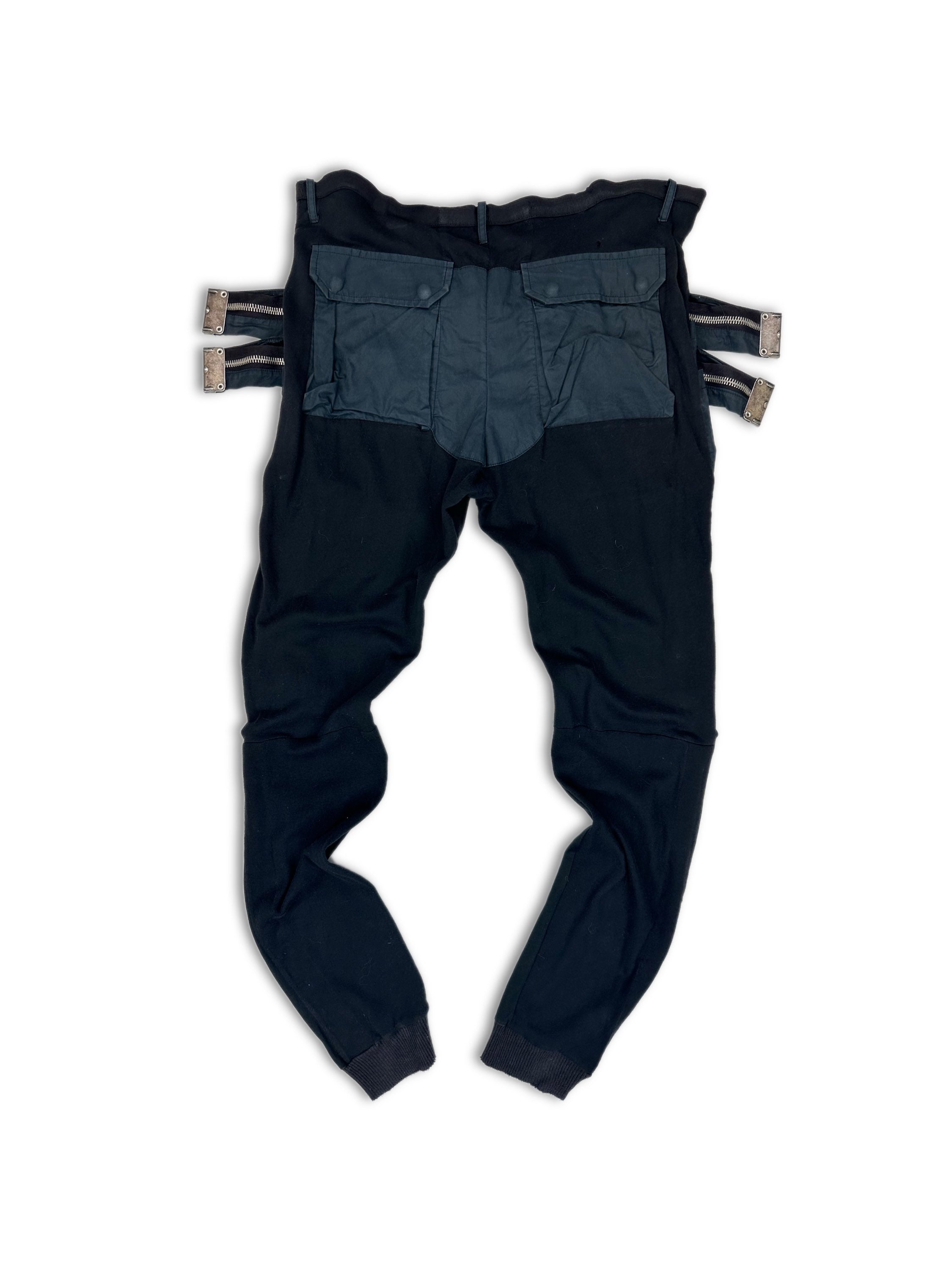 SS04 Rick Owens ‘Citrogen’ Leather Multi-zip Cargo Pants