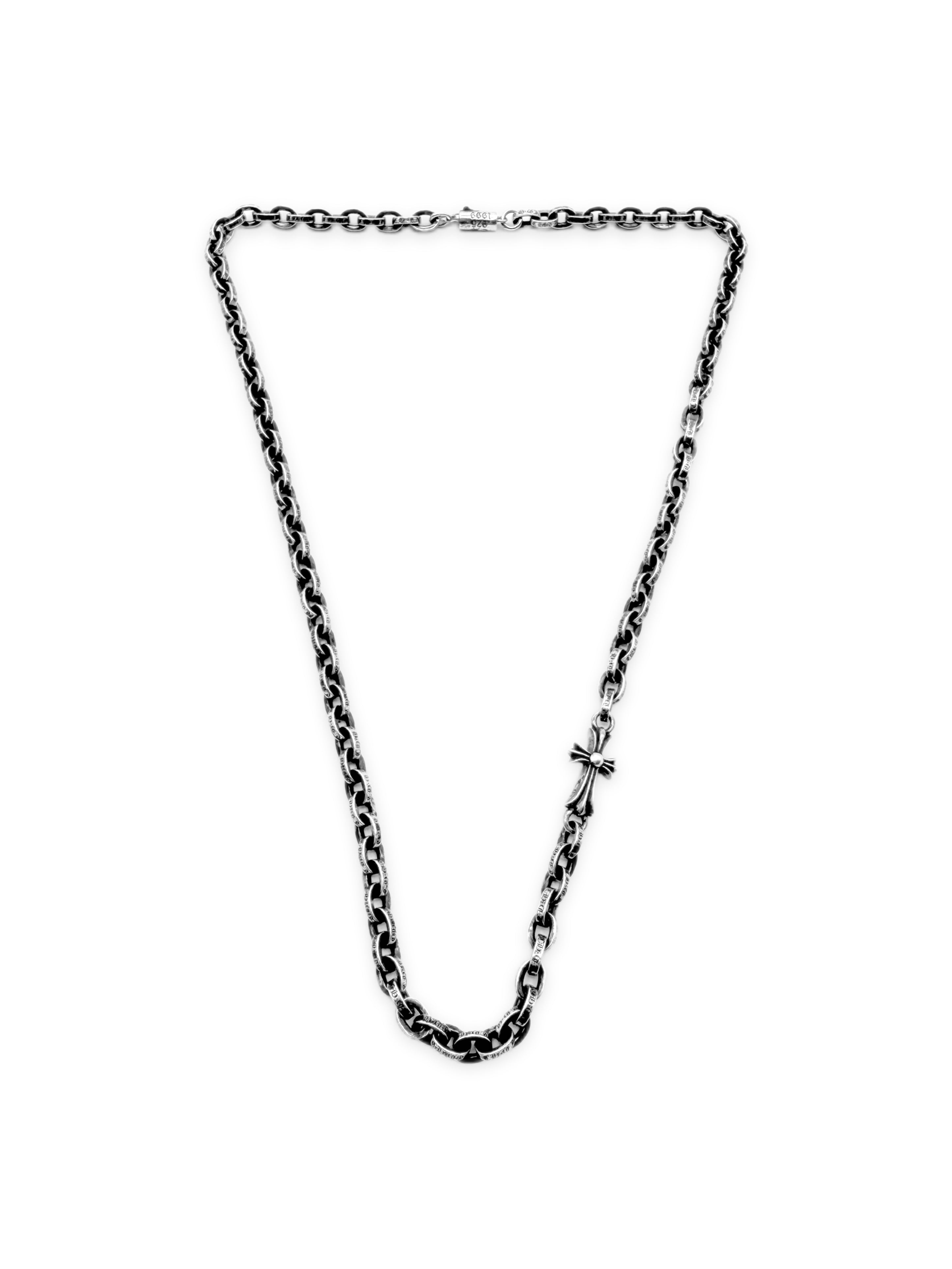 Chrome Hearts Baby Fat 18 in Paper Chain .925 Silver Necklace