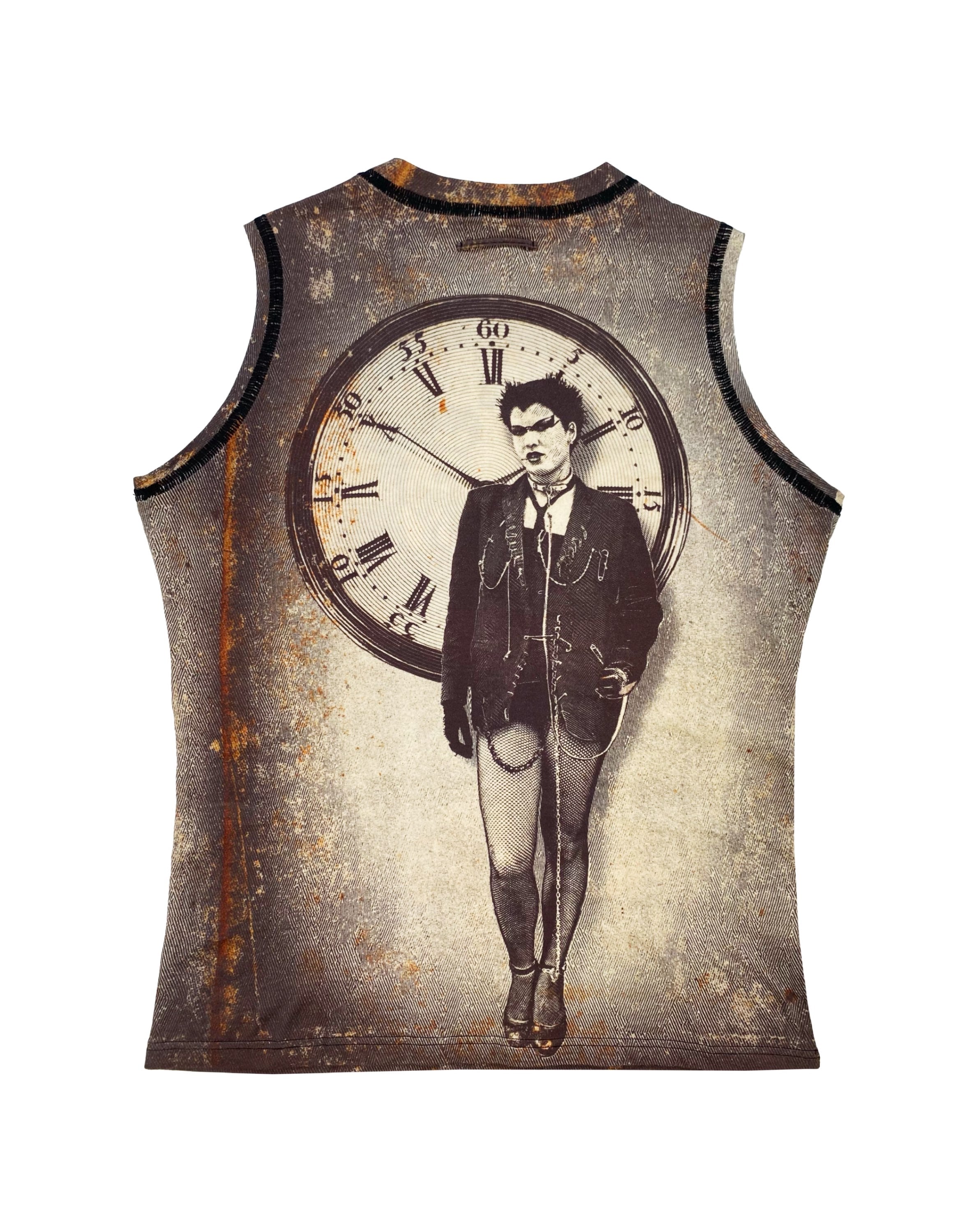 FW03 Jean Paul Gaultier Homme “Clockwork” Maille Tank-top